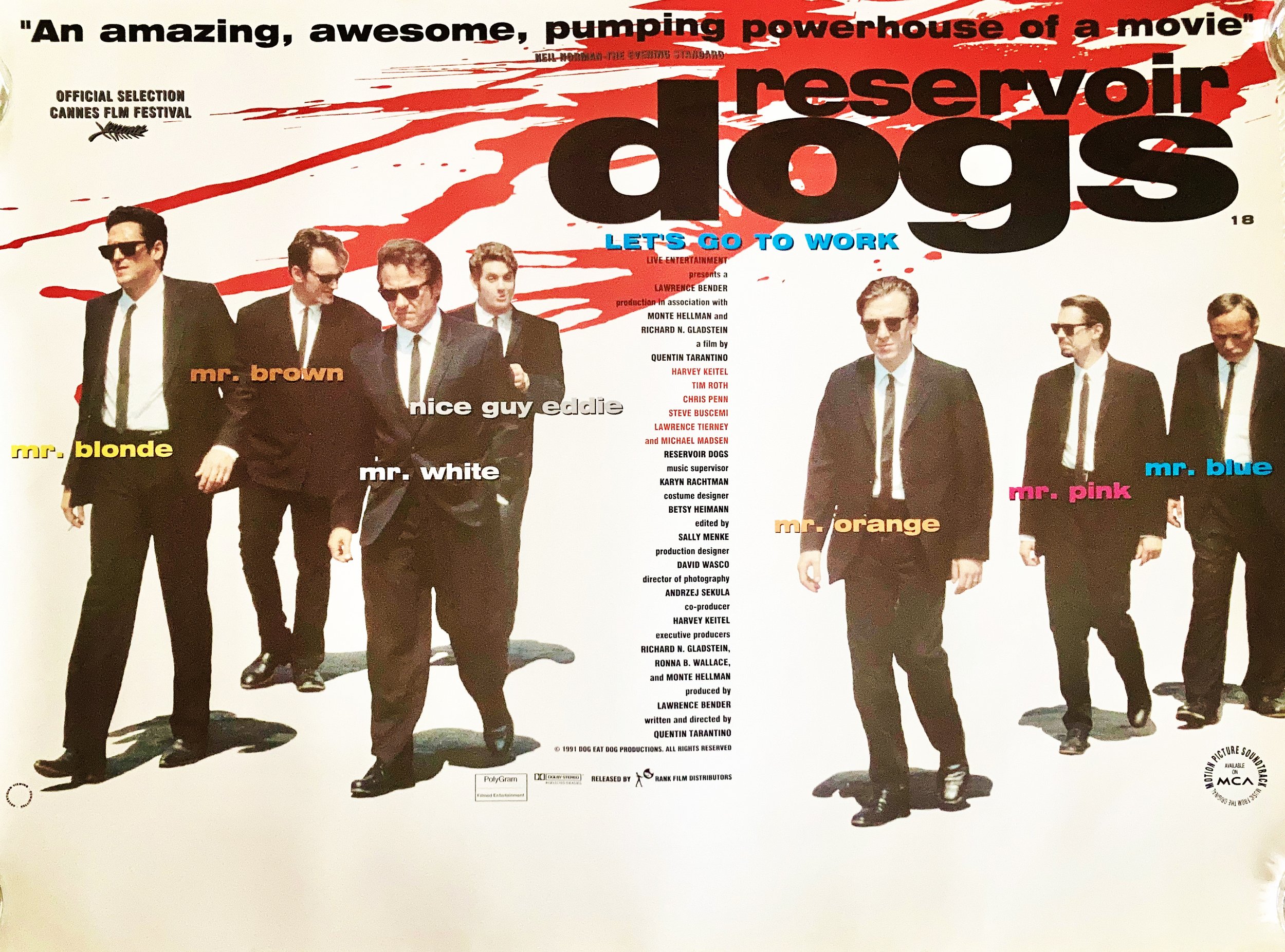 Reservoir Dogs Quad Poster