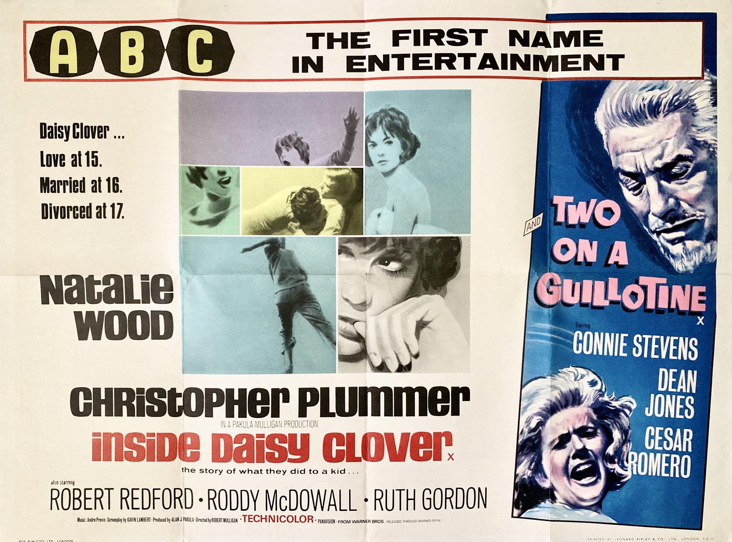 Inside Daisy Clover & Two on a Guillotine Quad Poster