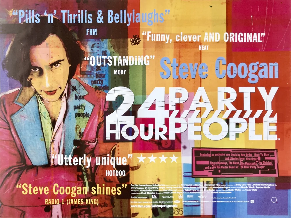 24HOUR PARTY PEOPLE24アワー・パーティ・ピープル　ポスター Original litho-printed poster for the 2002 film '24 Hour