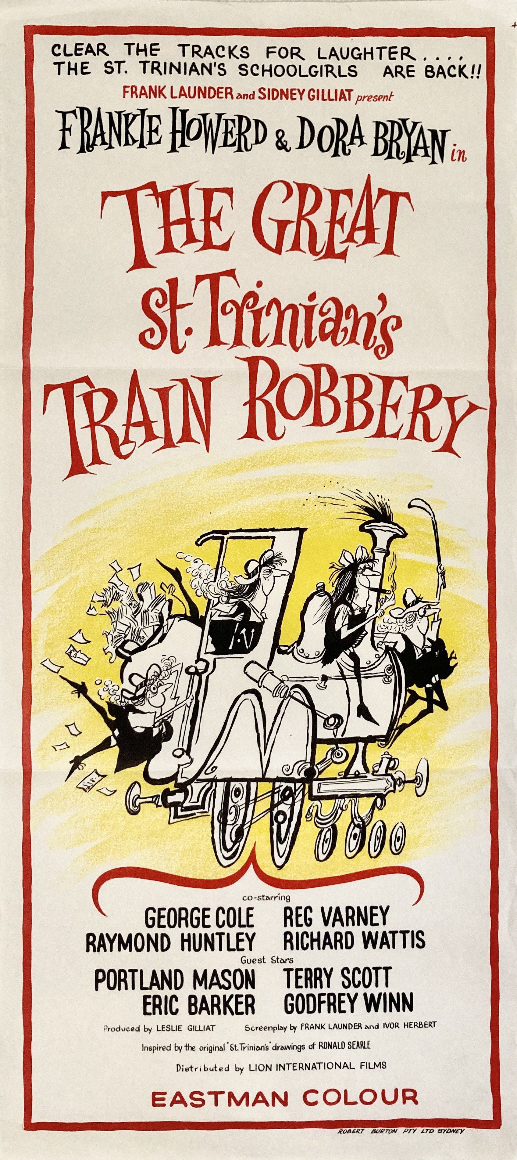 The Great St Trinian's Train Robbery Australian Daybill Poster