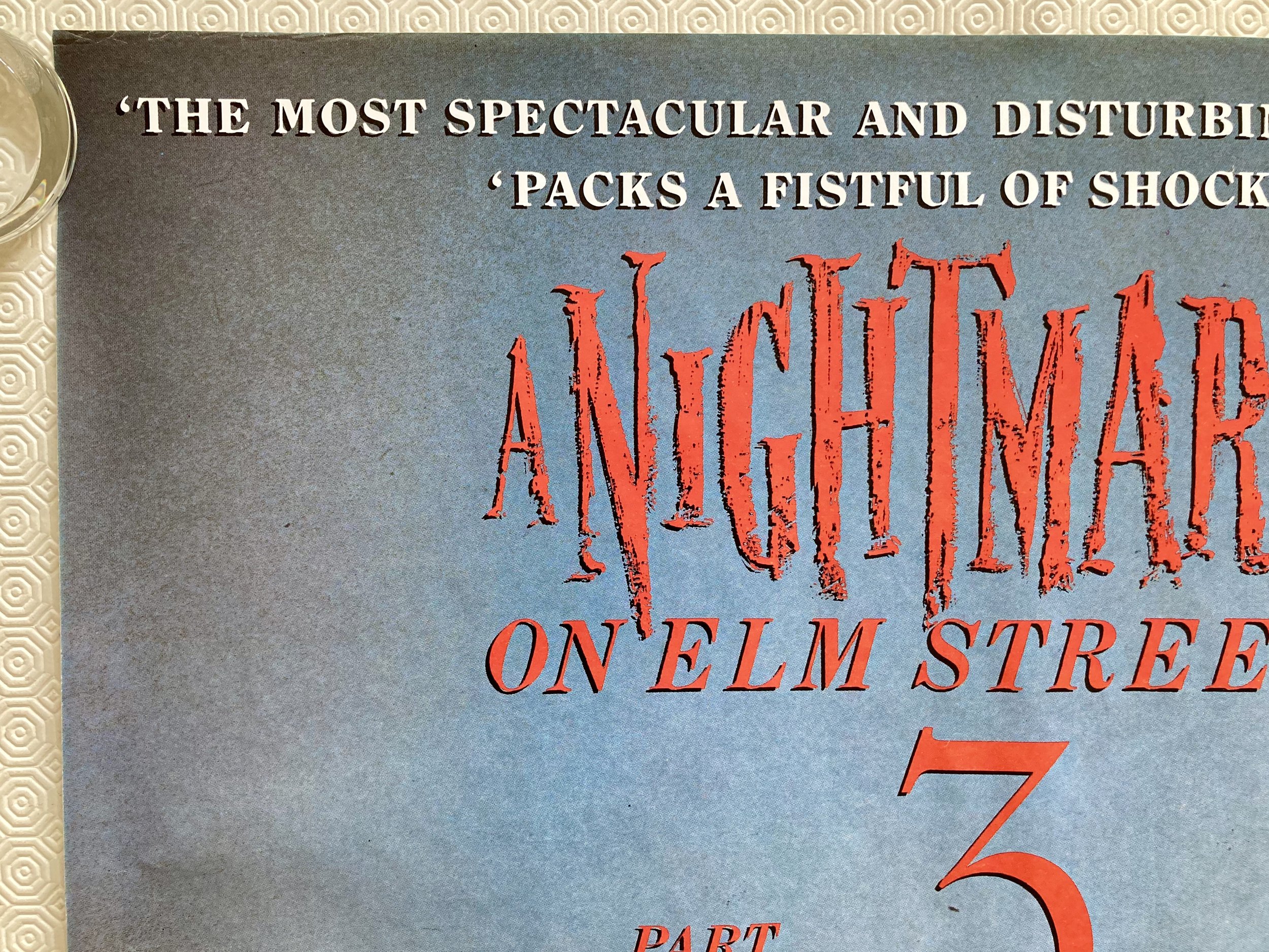 A Nightmare on Elm Street Part 3 Quad Poster