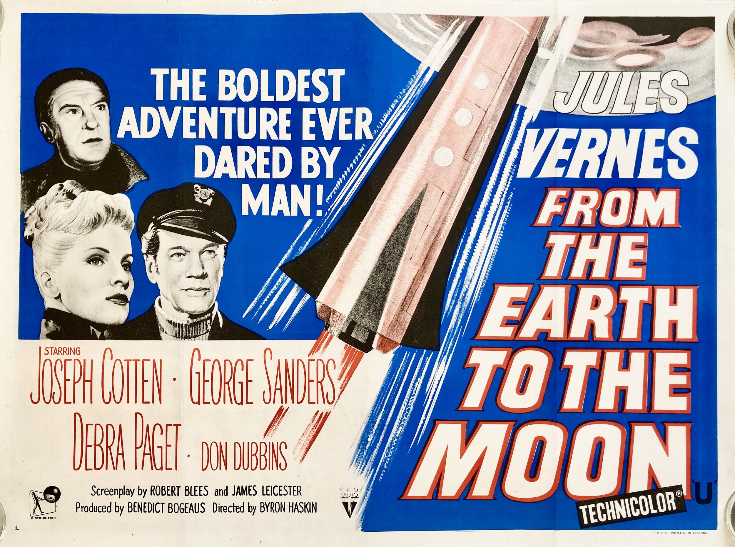 From the Earth To The Moon Quad Poster