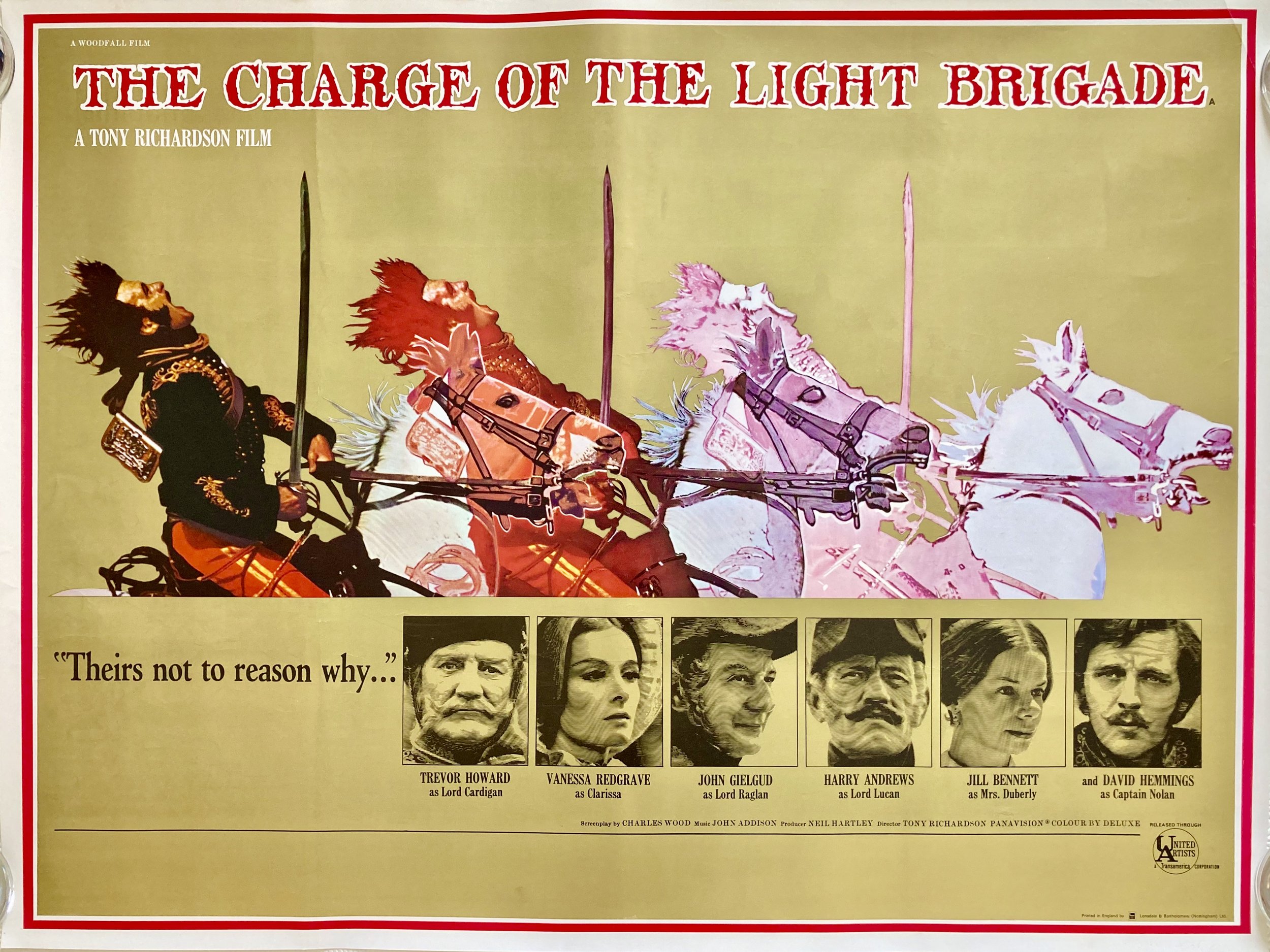 The Charge of The Light Brigade Quad Poster Gold