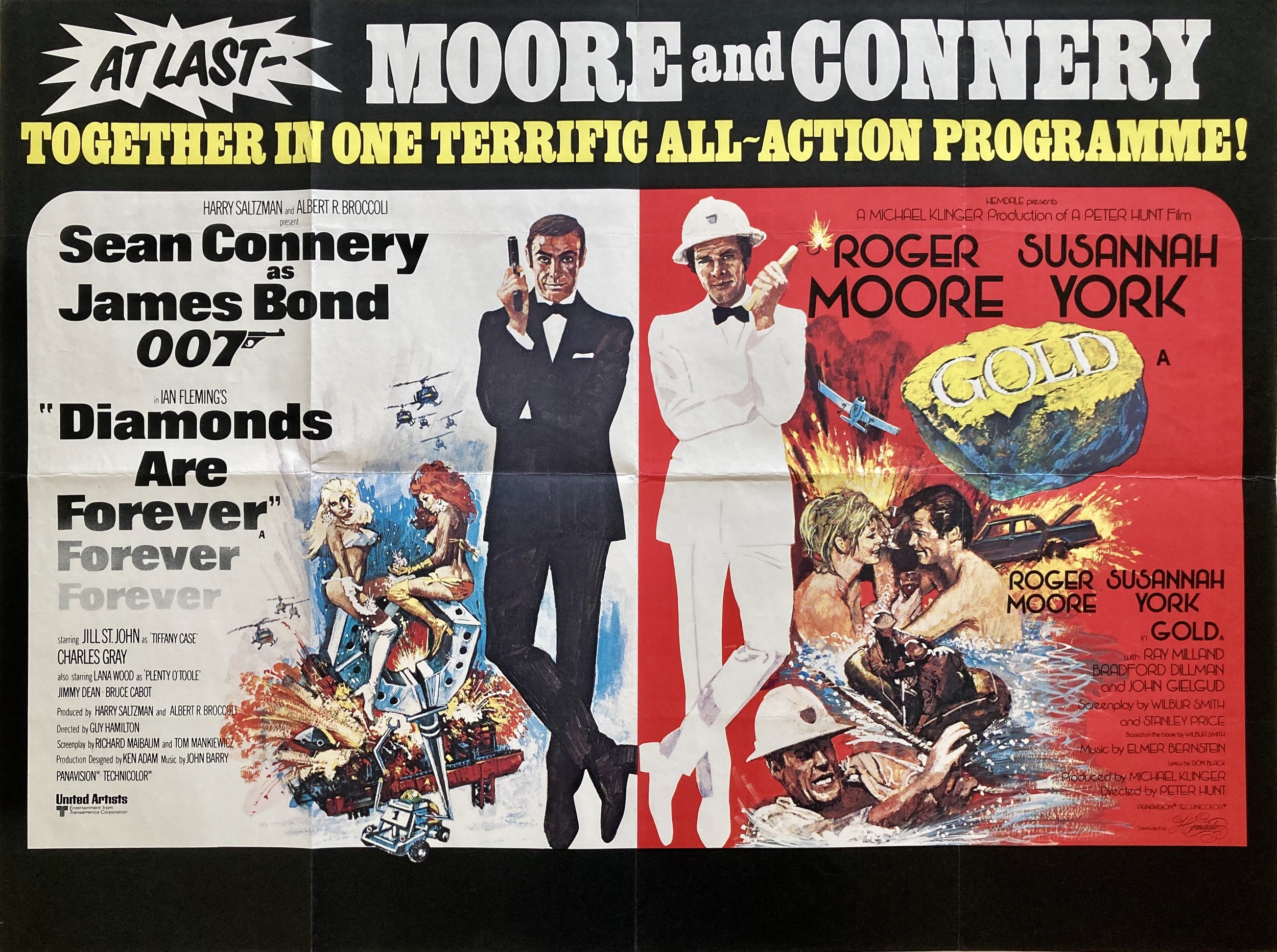 Diamonds Are Forever Gold Quad Poster