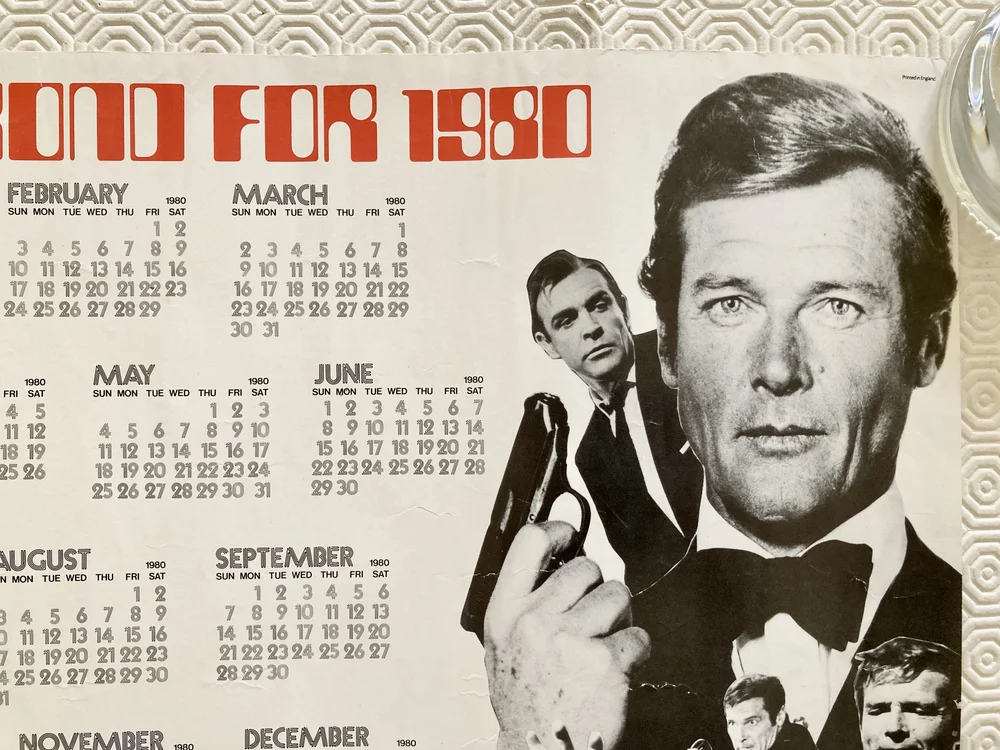The Age of Bond 1980 calendar Poster — 20th Century Movie Posters