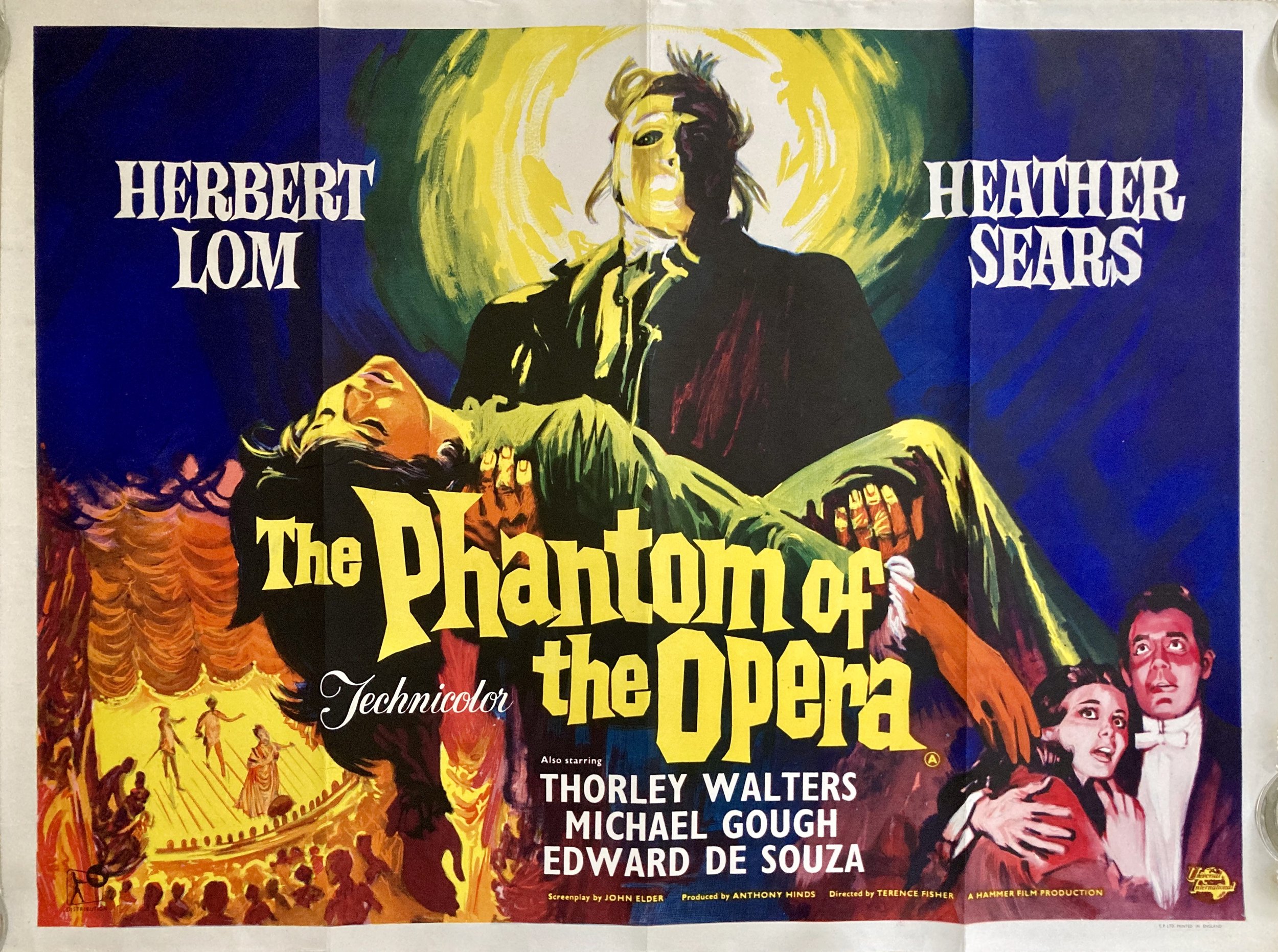 The Phantom of The Opera Quad Poster