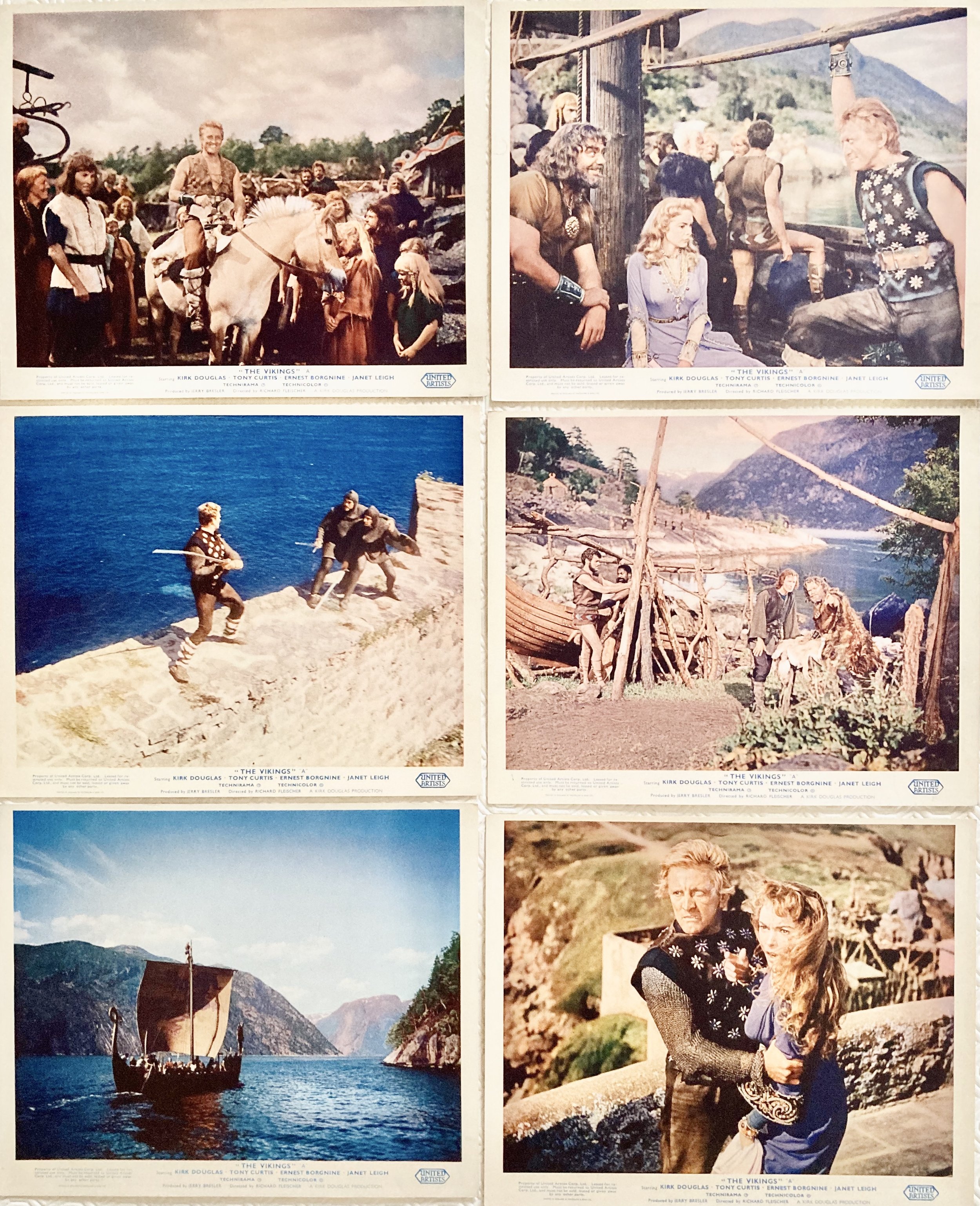 The Vikings Lobby Cards