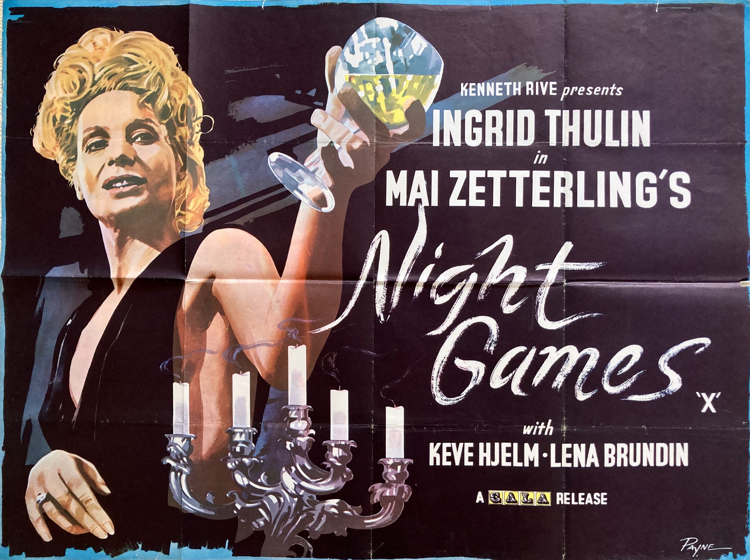 Night Games Quad Poster