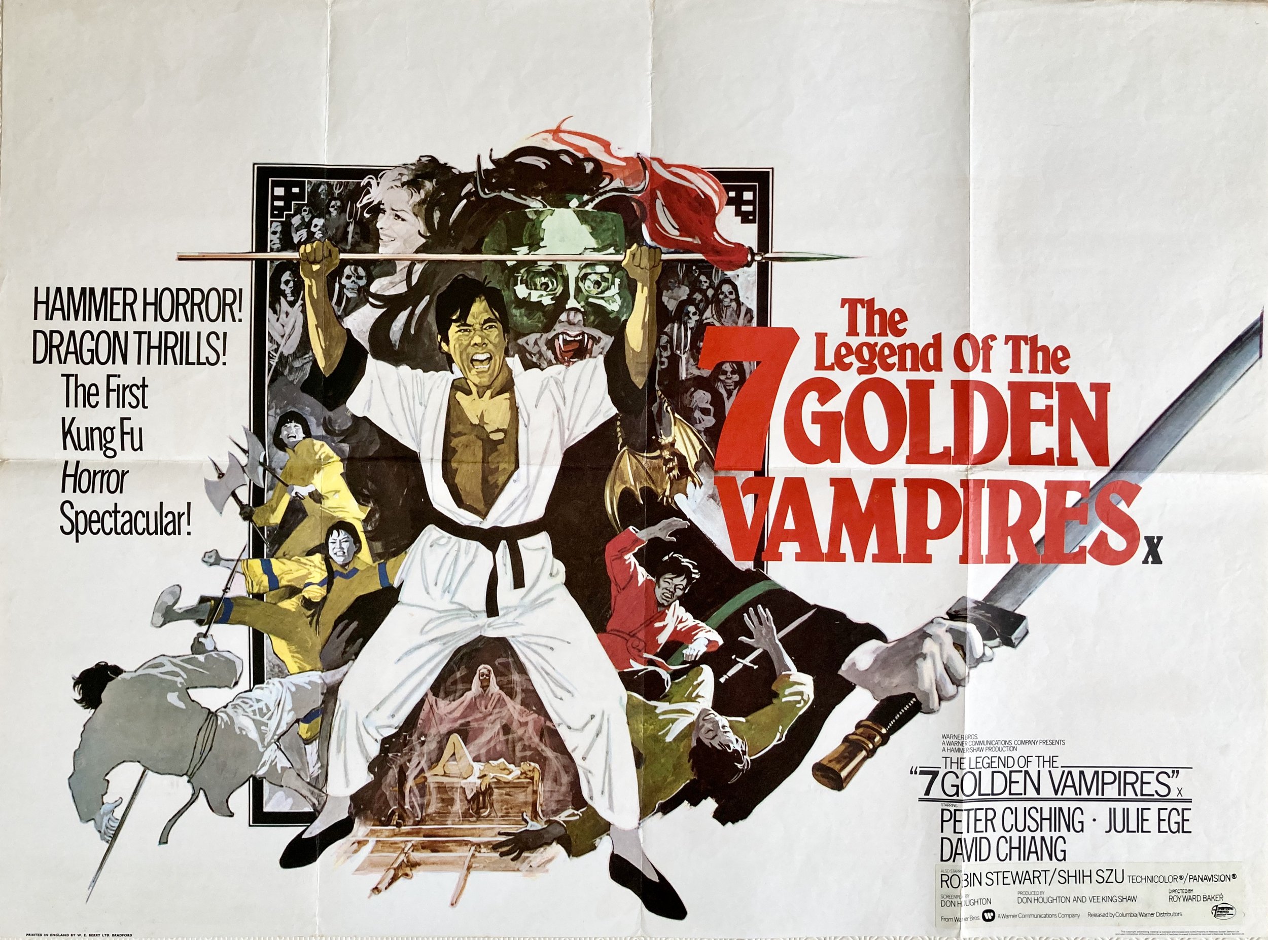 The Legend of The 7 Golden Vampires Quad Poster