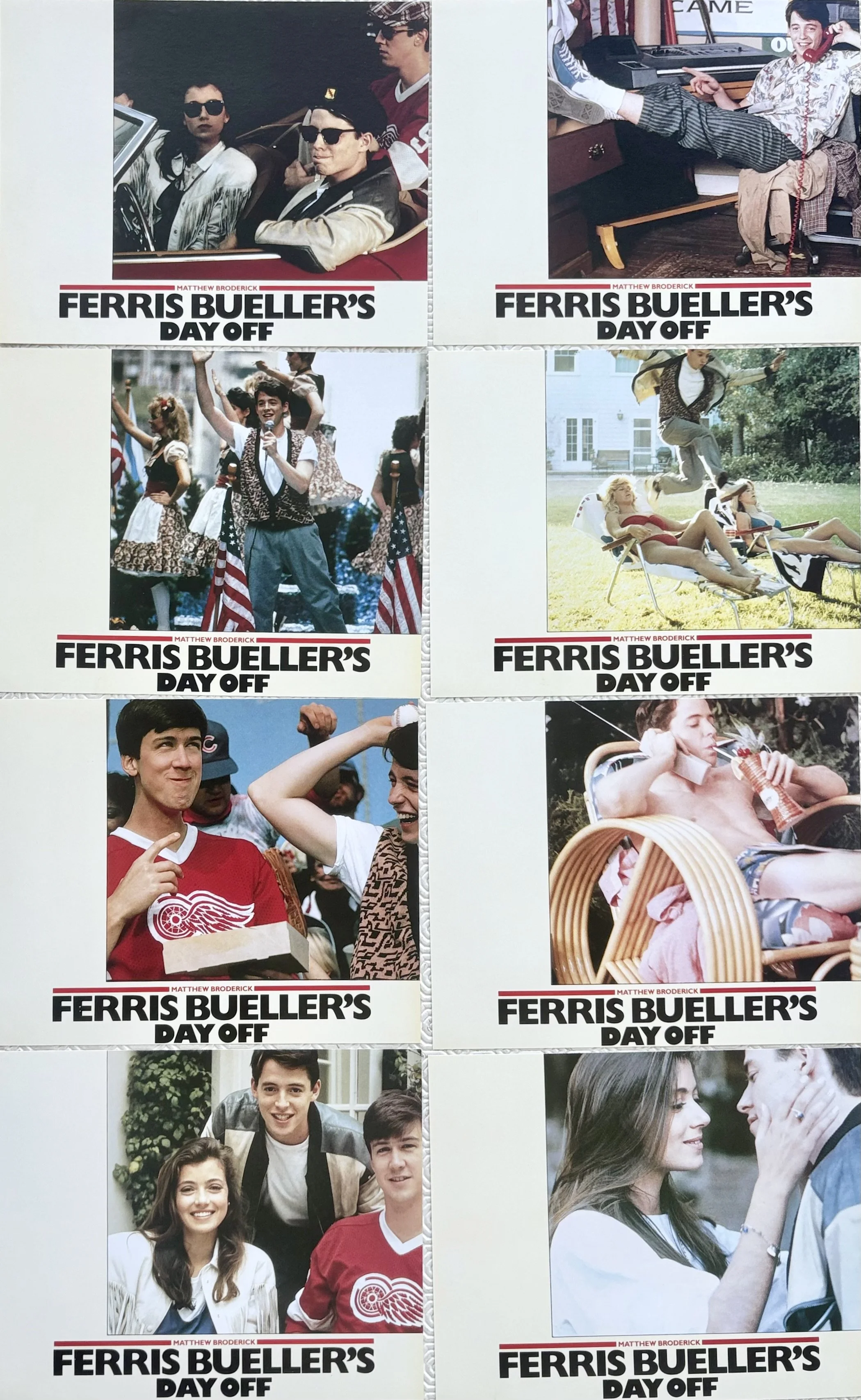 Ferris Bueller's Day Off Lobby Cards