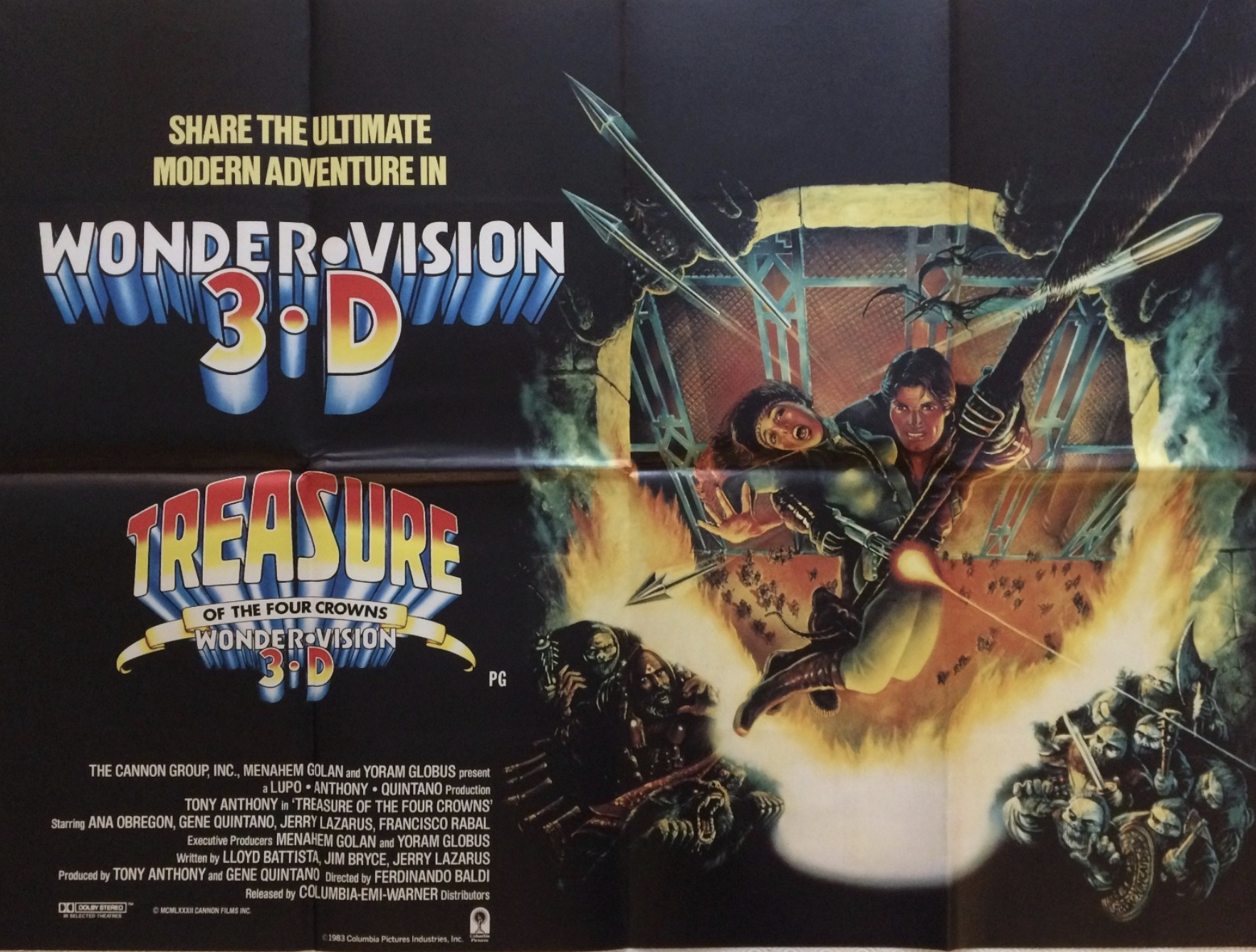 Treasure of The Four Crowns Quad Poster