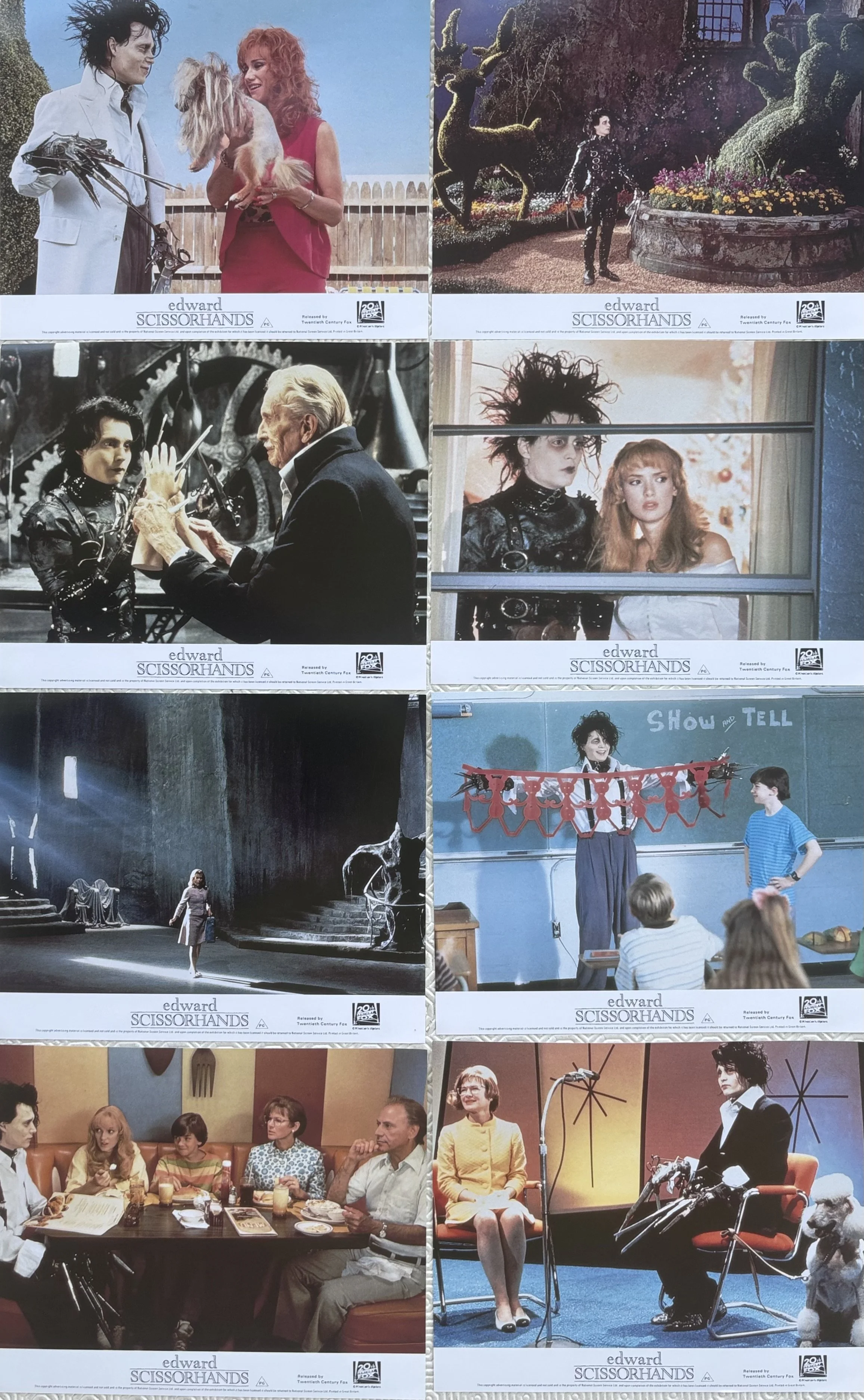 Edward Scissorhands Lobby Cards
