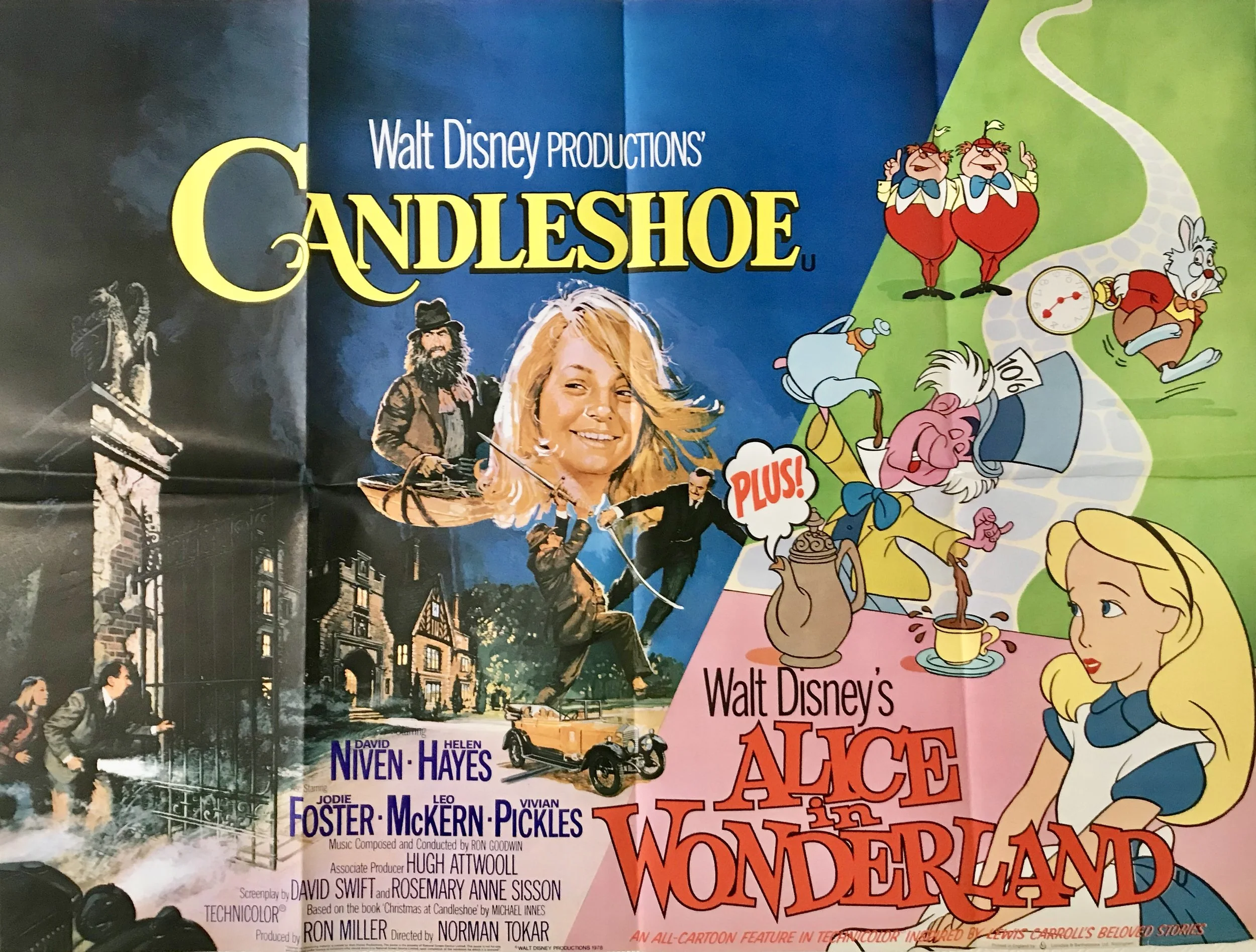 Candleshoe Alice in Wonderland Quad Poster