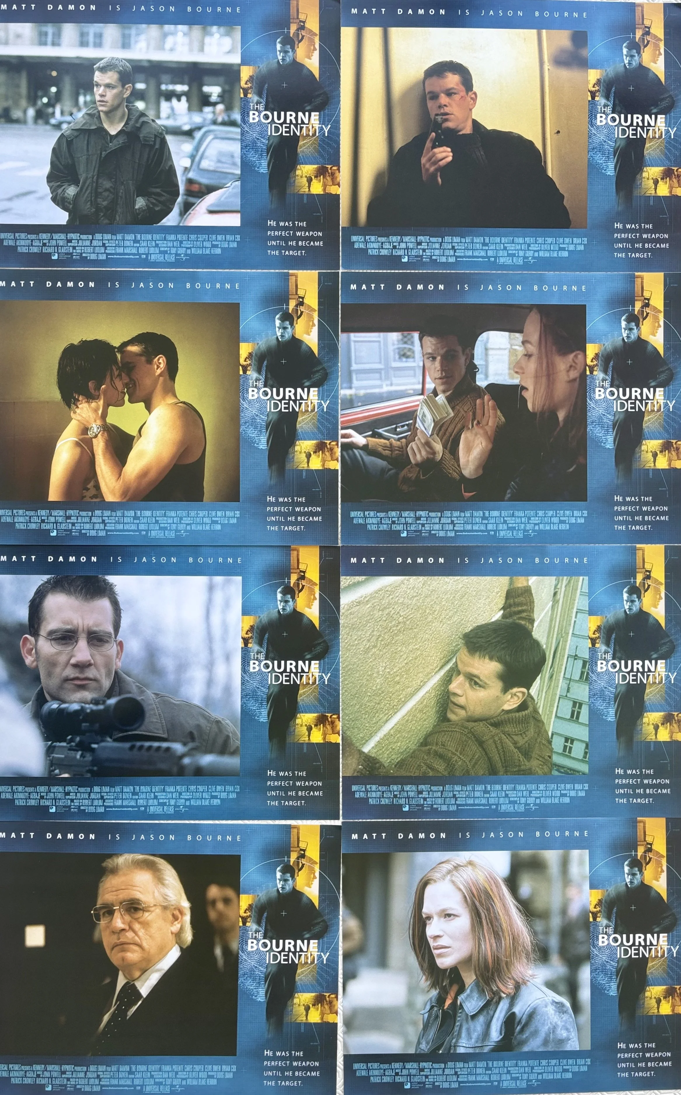 The Bourne Identity Lobby Cards