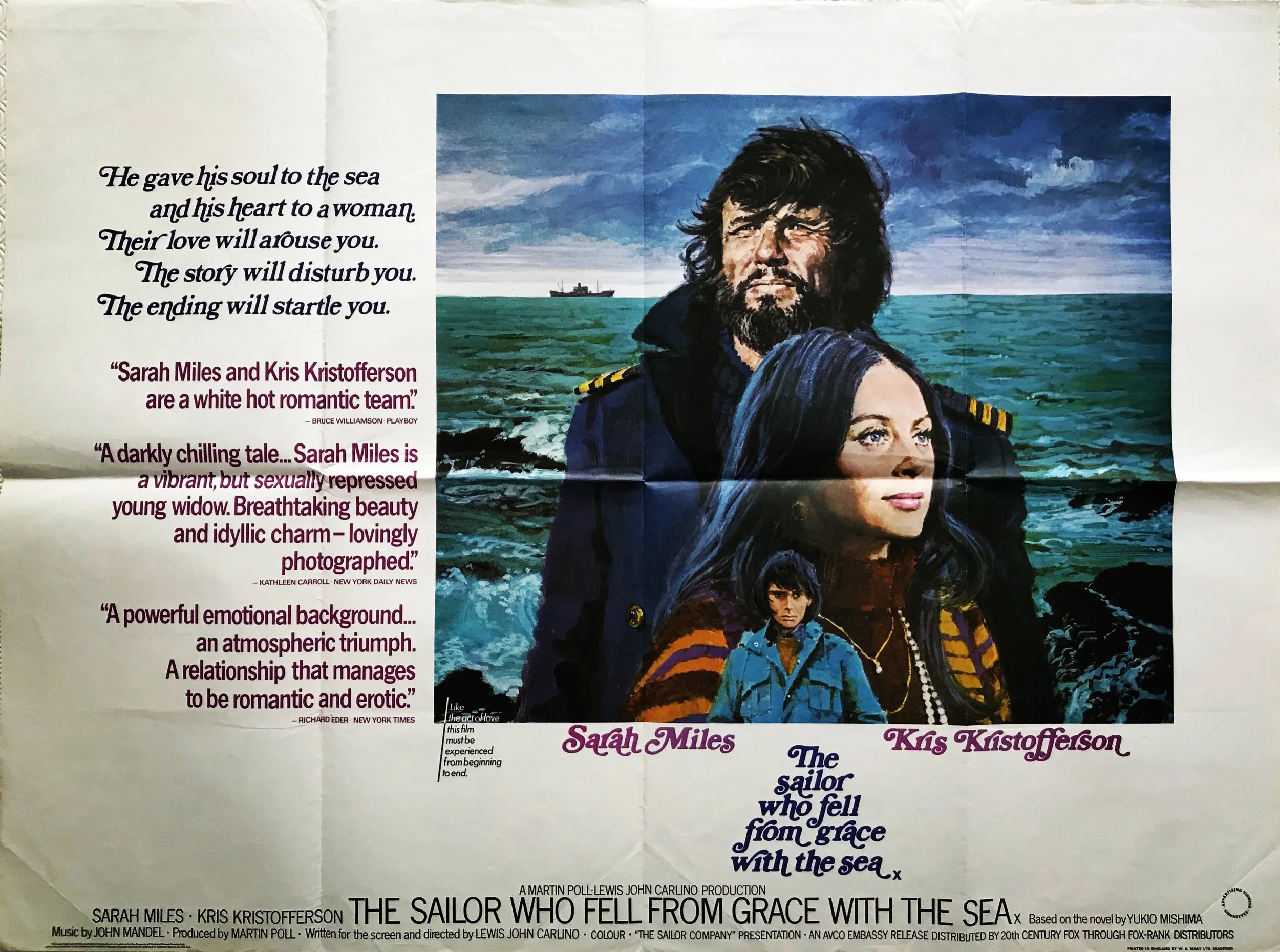 The Sailor Who Fell From Grace With the Sea Quad Poster