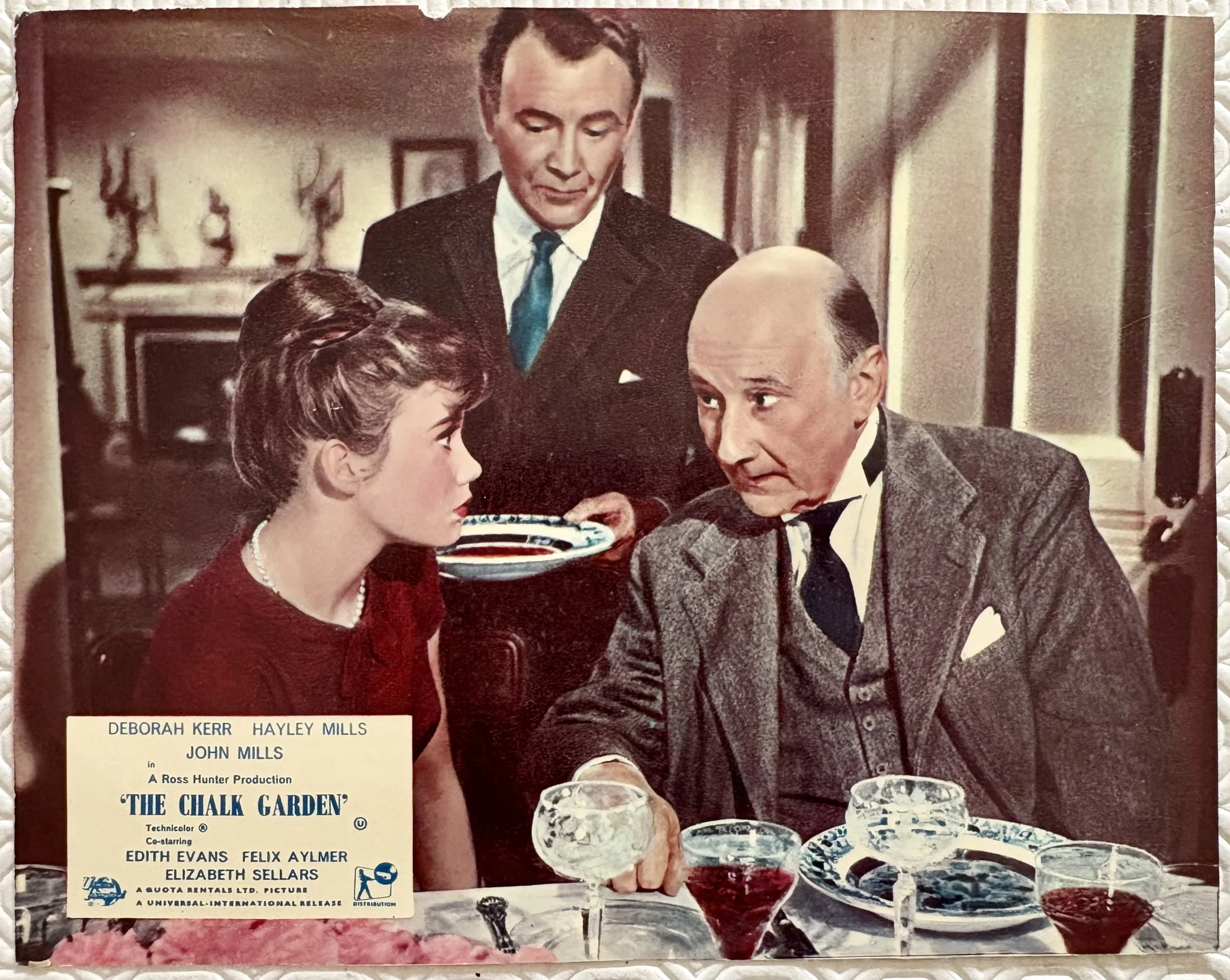 2 x The Chalk Garden Original 1964 Lobby Cards