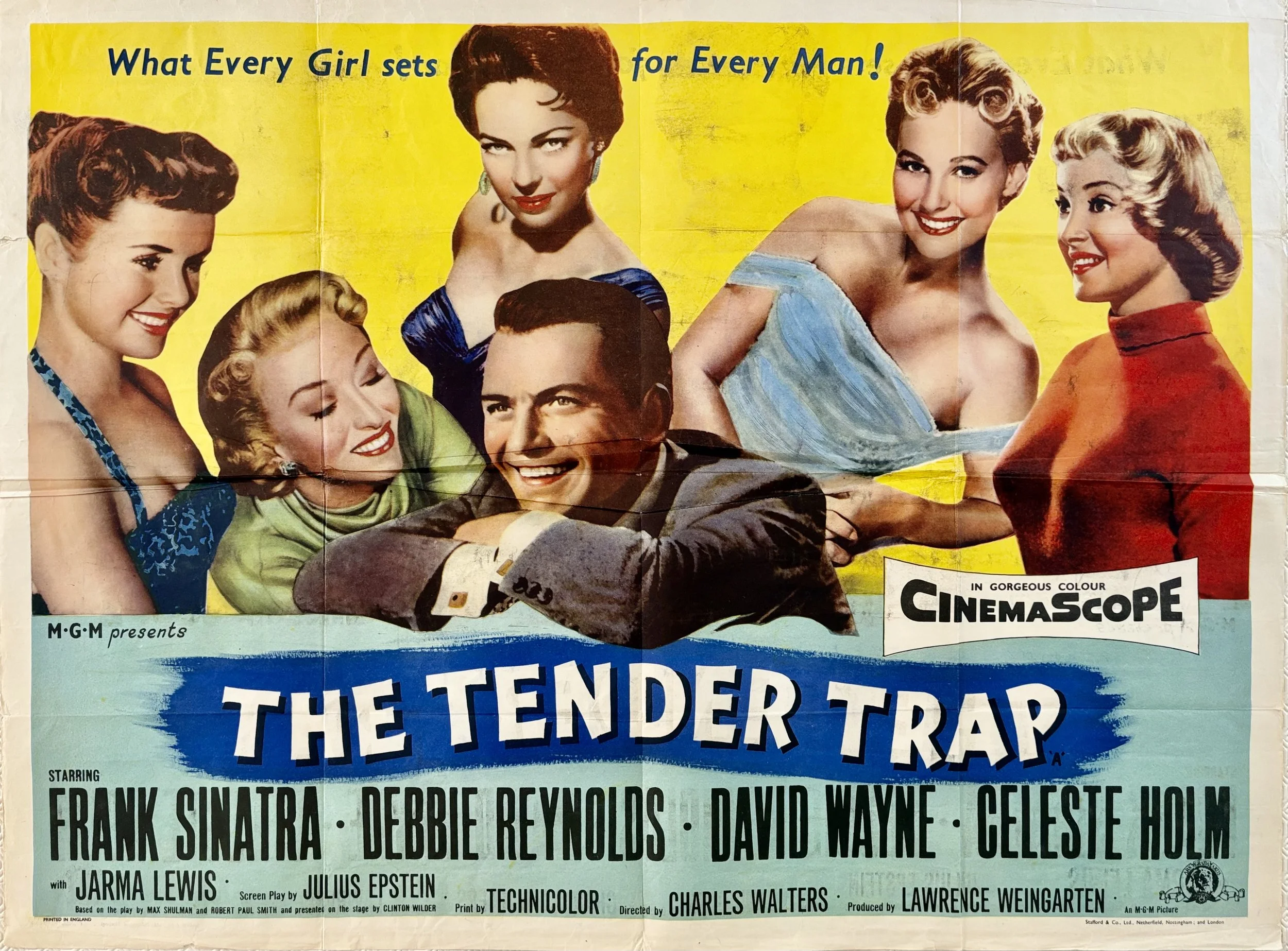 The Tender Trap Quad Poster