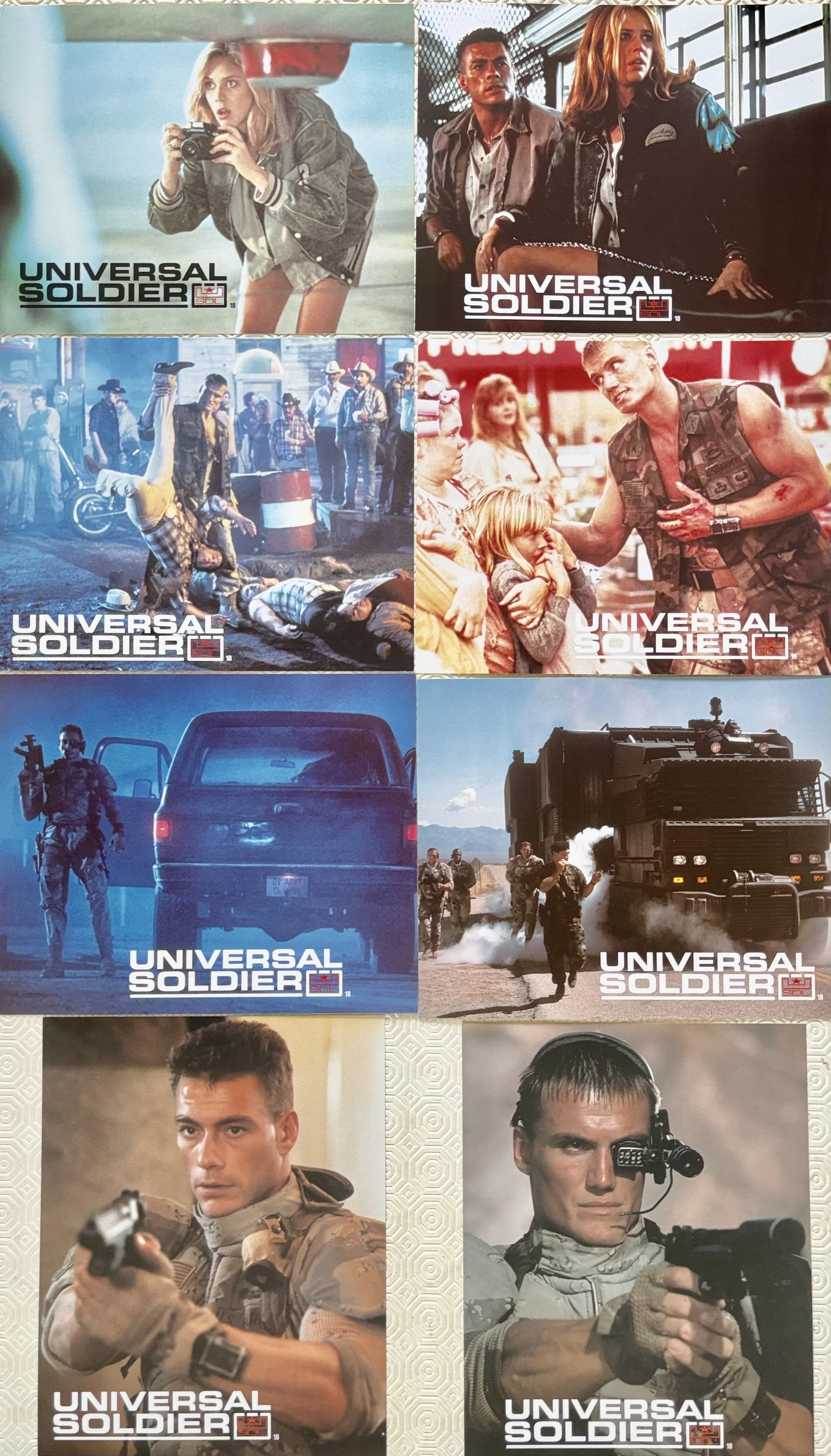 Universal Soldier UK Lobby Cards