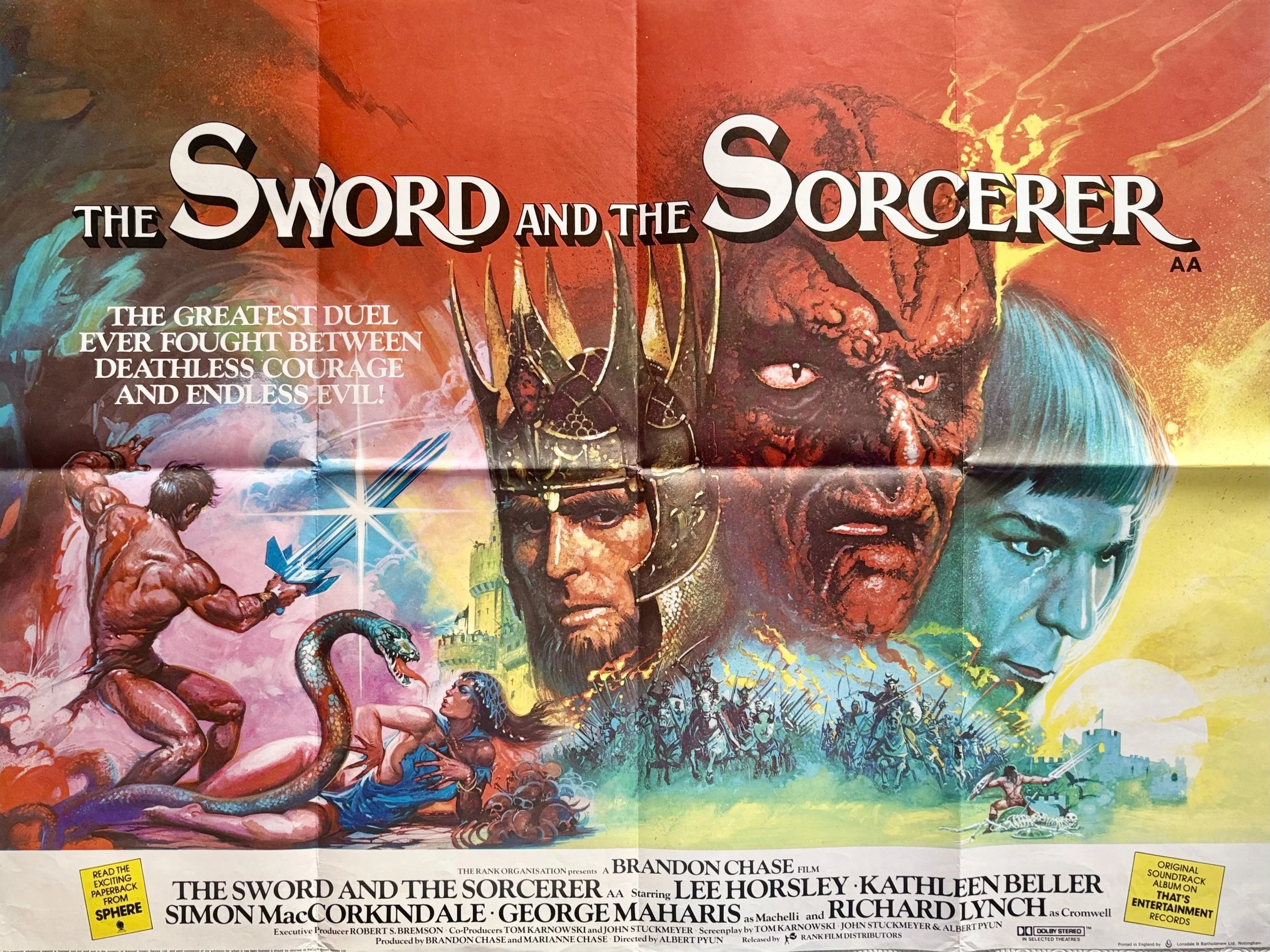 The Sword and The Sorcerer Quad Poster