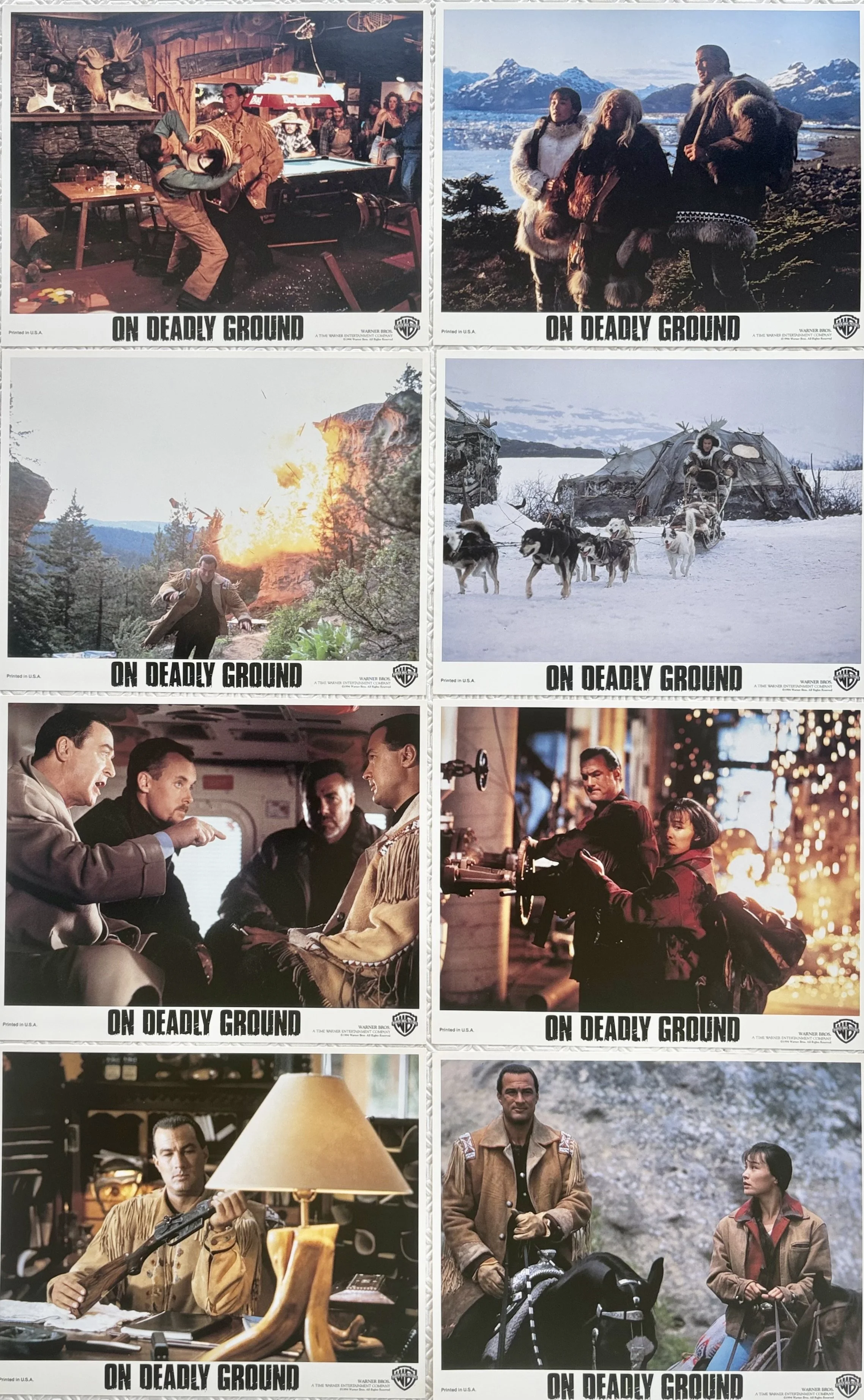 On Deadly Ground Lobby Cards