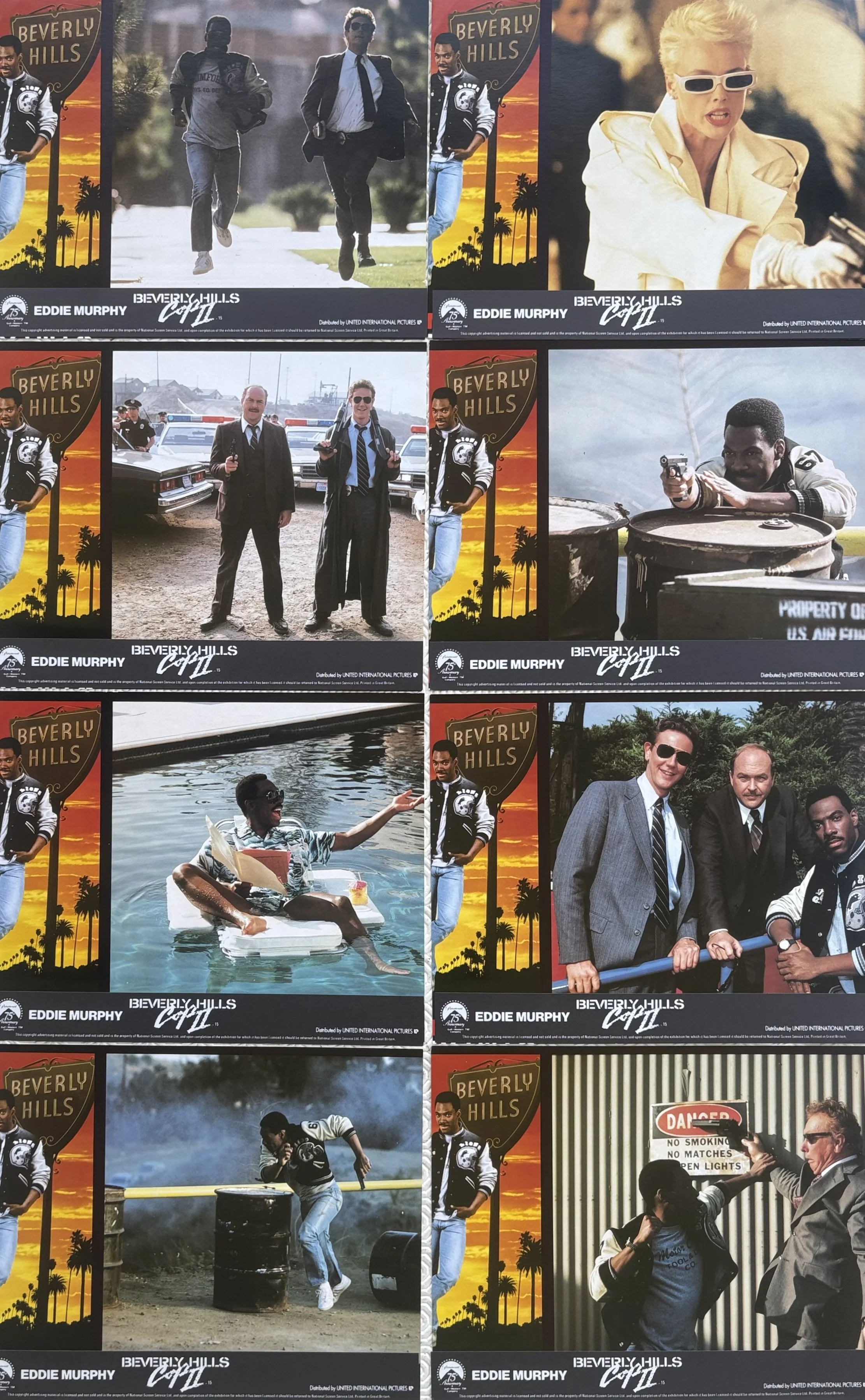 Beverly Hills Cop II Lobby Cards