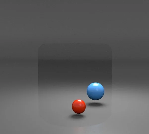 Glass Jar - IOR set to 1 = Shows full transparency 