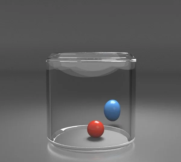 Glass Jar - IOR set to 2 = Slightly more clouded 