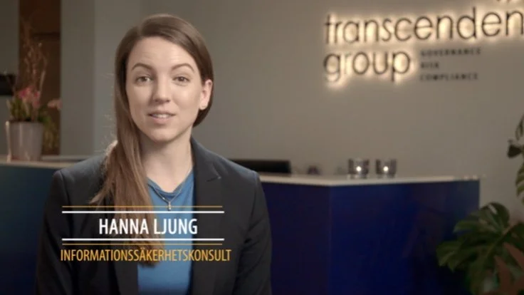 Interview for a company, filmed on location