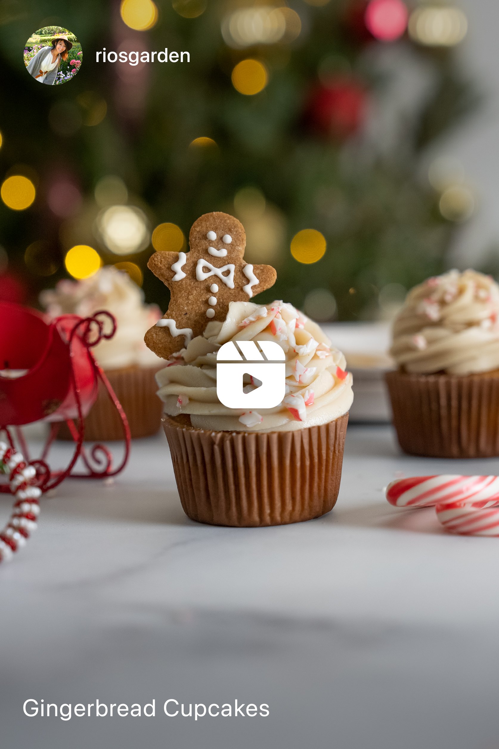 Vegan and Gluten-free Gingerbread Cupcakes