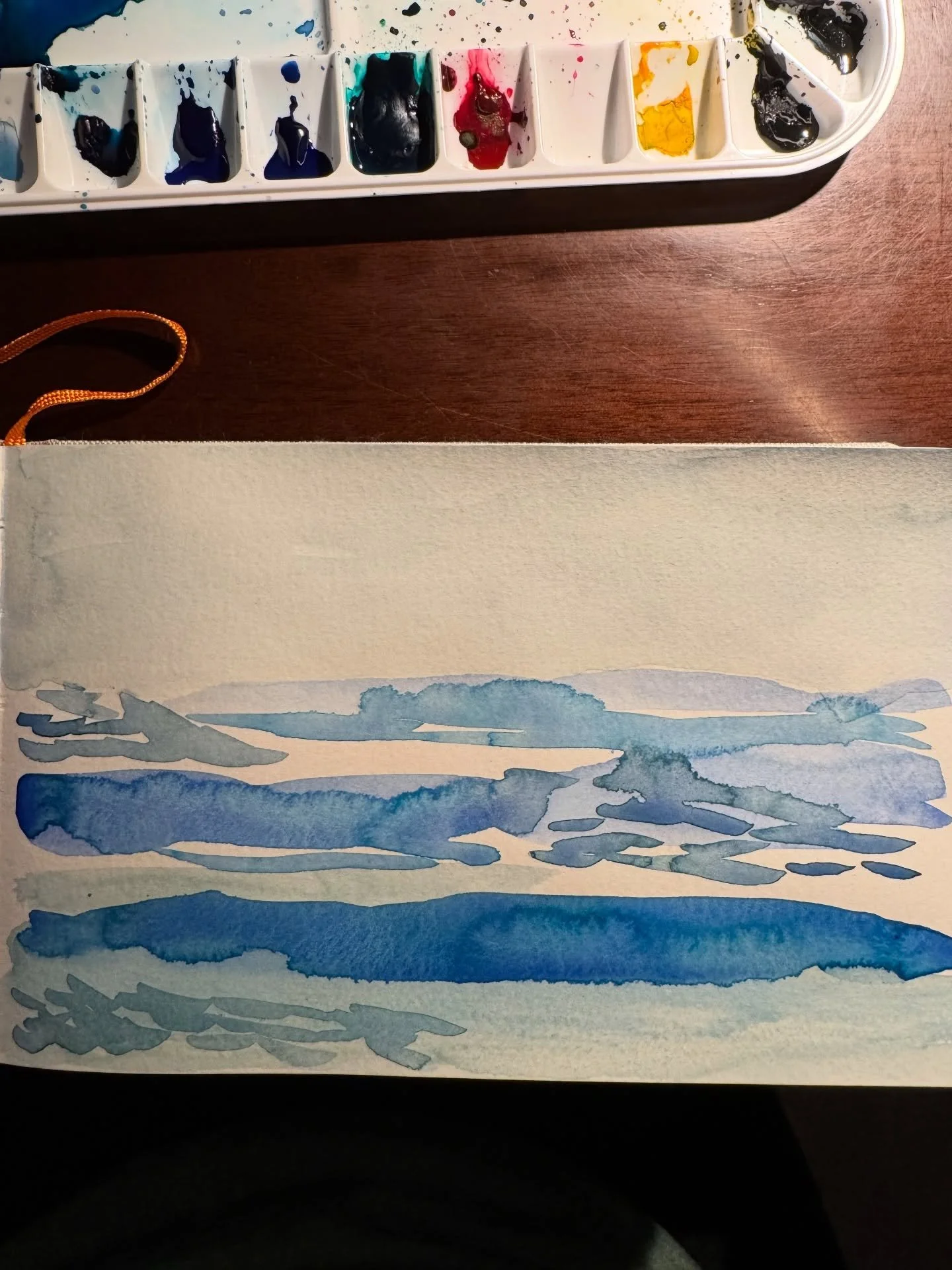 Been trying to paint everyday without attachment to the outcome. Just show up to the page and move the brush in a way that feels good. Breathe in, breathe out. Here&rsquo;s a few views from that practice. 

#watercoloreveryday #watercolor #paintevery