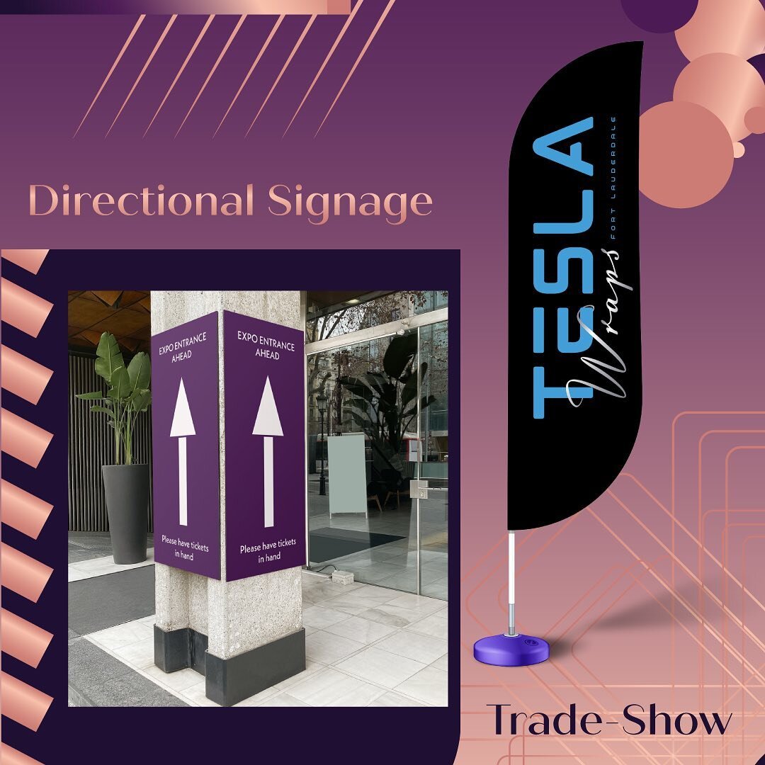 Be ready for your Tradeshows &amp; Expos 🇺🇸 #tradeshow #directionalsigns #flags #banners #bannerdesign #bannerdesigns #printing #promos #giveaways #promotional #promotionalproducts #graphicdesign #graphtography #graphtographycom #teslawrapsfortlaud