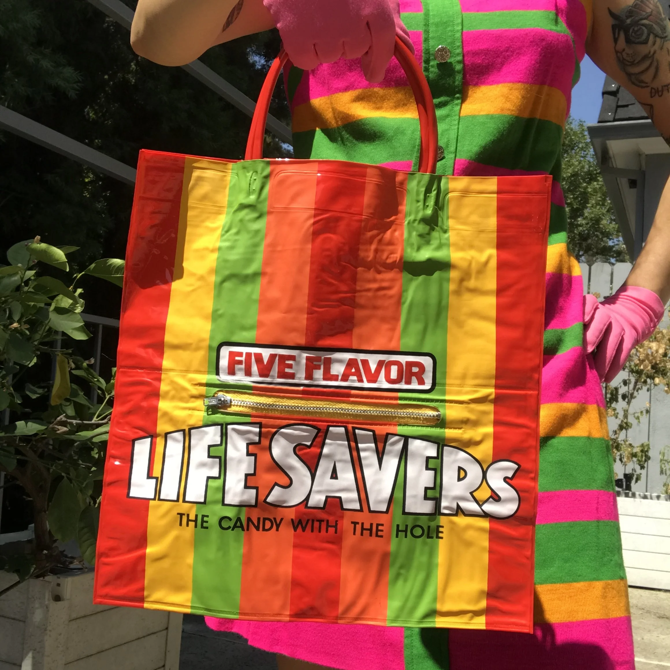 Vintage Life Savers Mini Vinyl tote