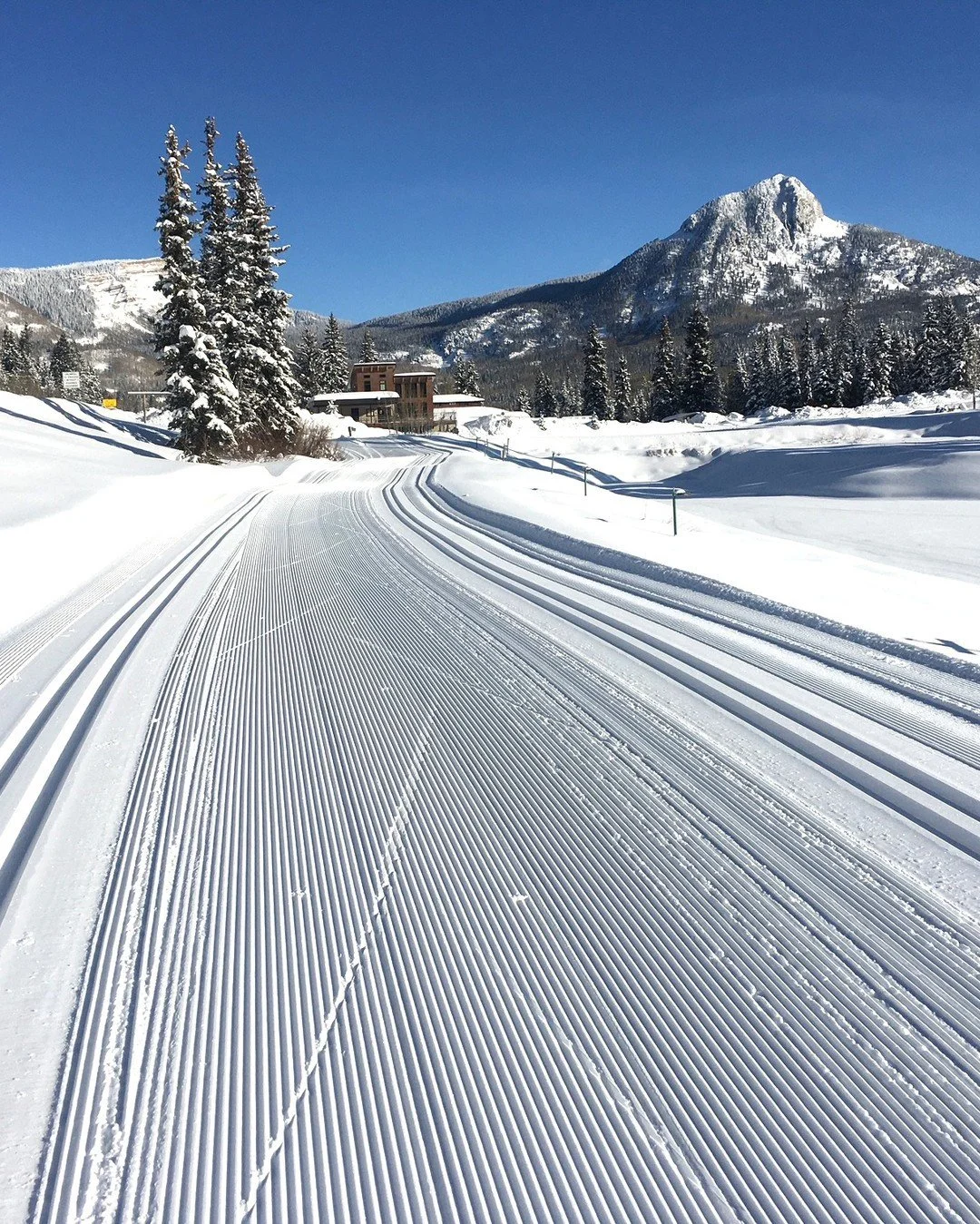 We received a bunch of snow and everything looks beautiful. The Purgatory Resort area got a couple of feet this past week so now's your time to ski. The Nordic Ski Center is just north of the resort on the opposite side of Highway 550. It's a great p