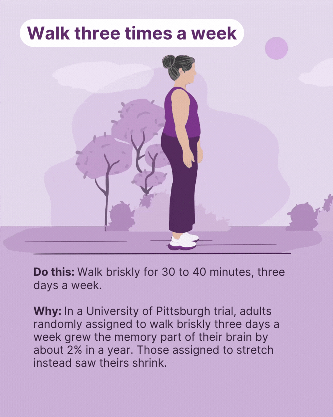 illustration of woman walking outdoors