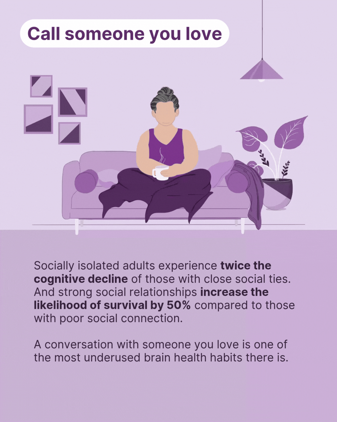 woman calling someone on the phone sitting on the couch