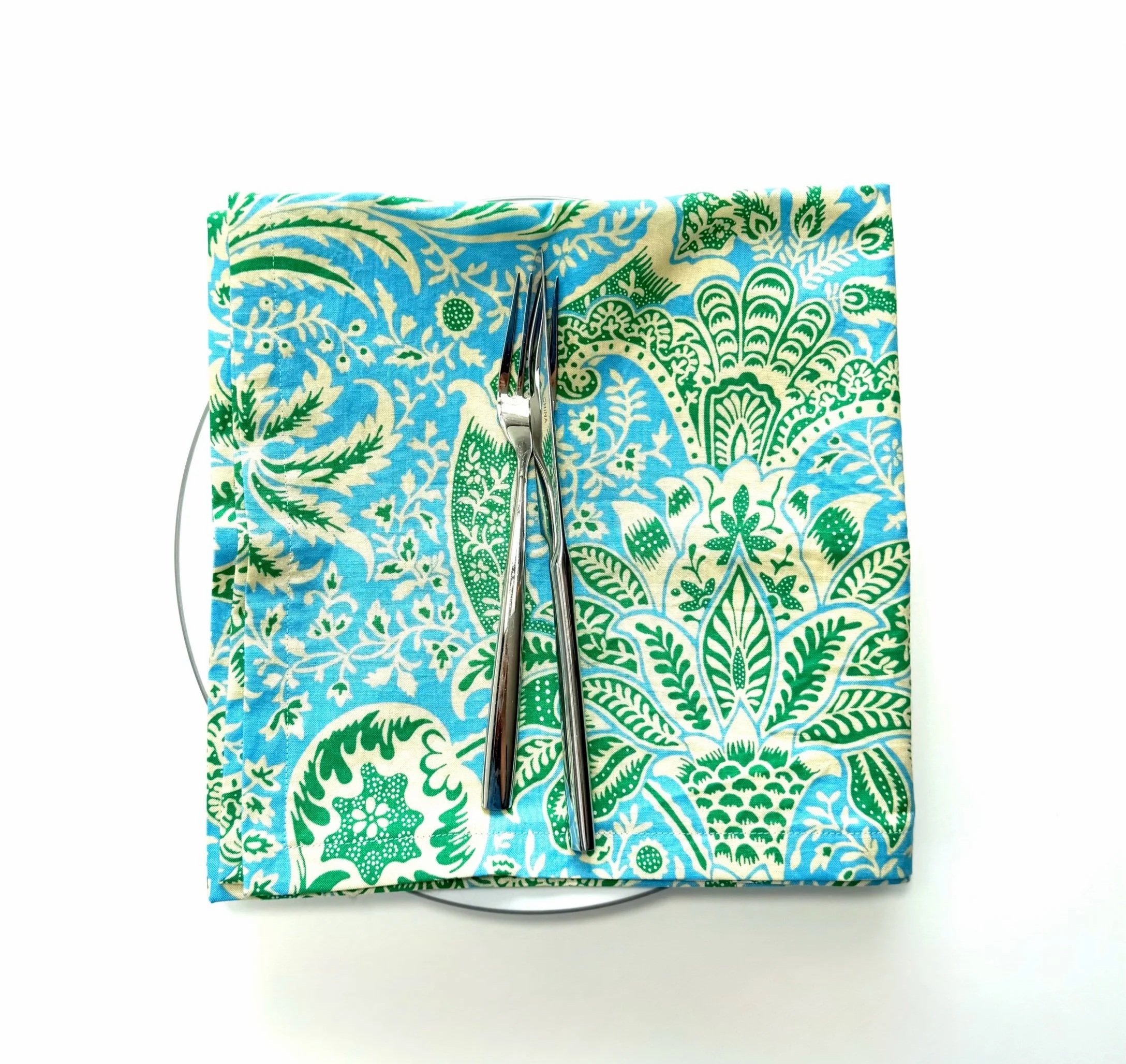 Kaffe x Morris & Co. Indian Blue Dinner Napkins