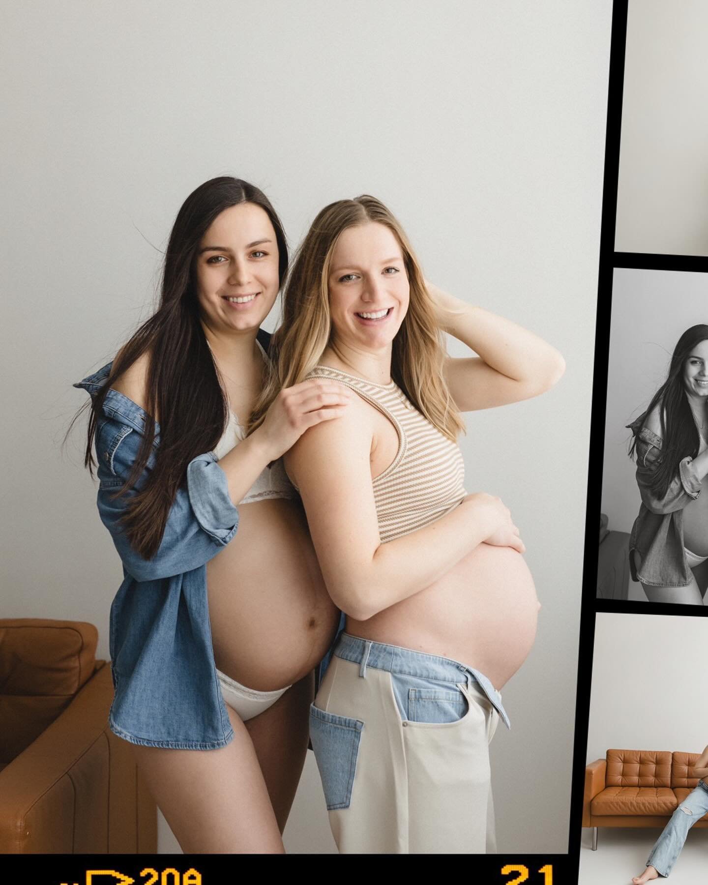 For such a long time, I had been wanting to do a double bump shoot with two besties, and when these awesome girls answered my model call, I knew they were going to be perfect for the job 👯&zwj;♀️

Both midwives, Steph and Stacey have worked together