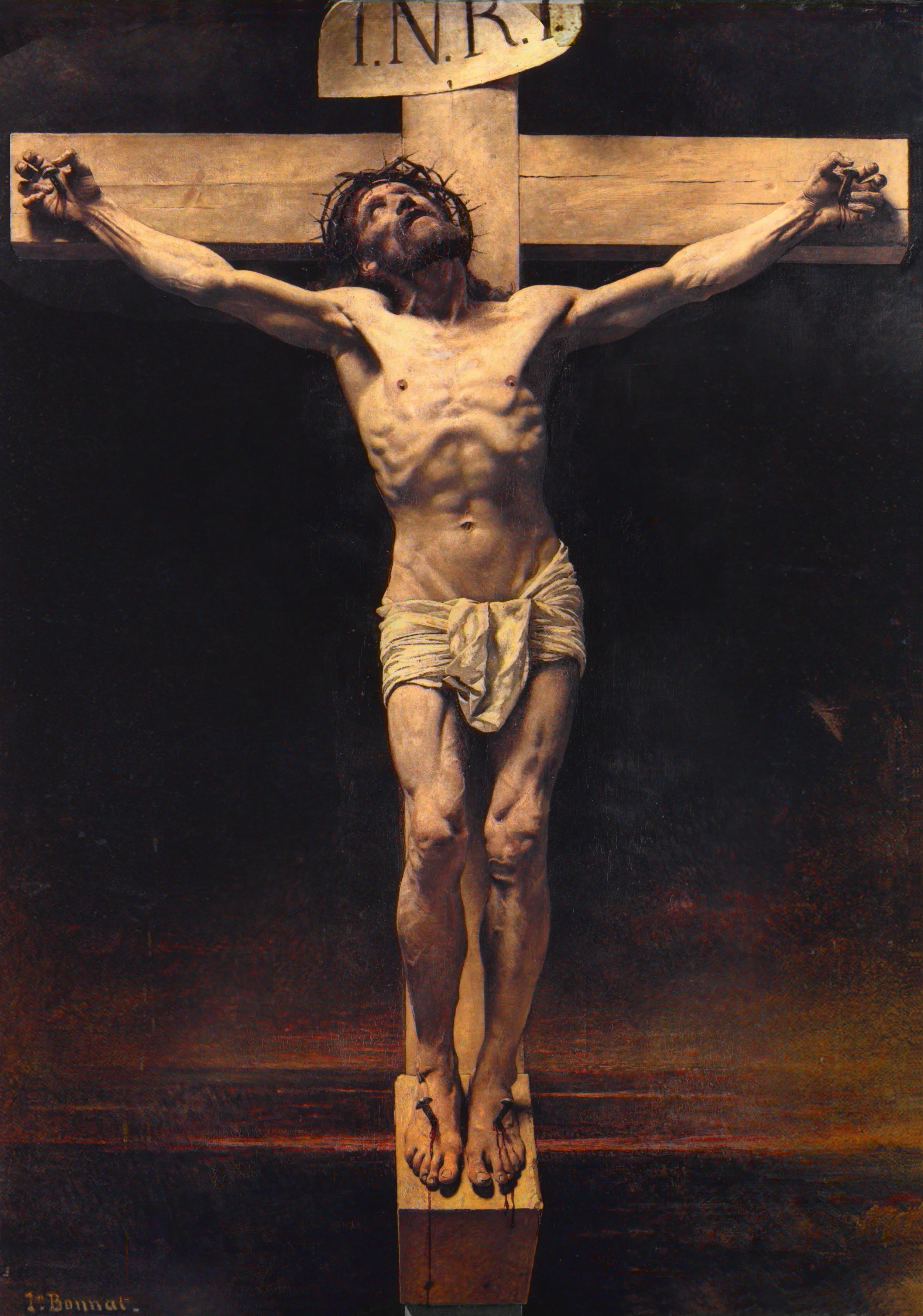 Christ on the Cross, Leon Bonnat, oil on canvas, 1874