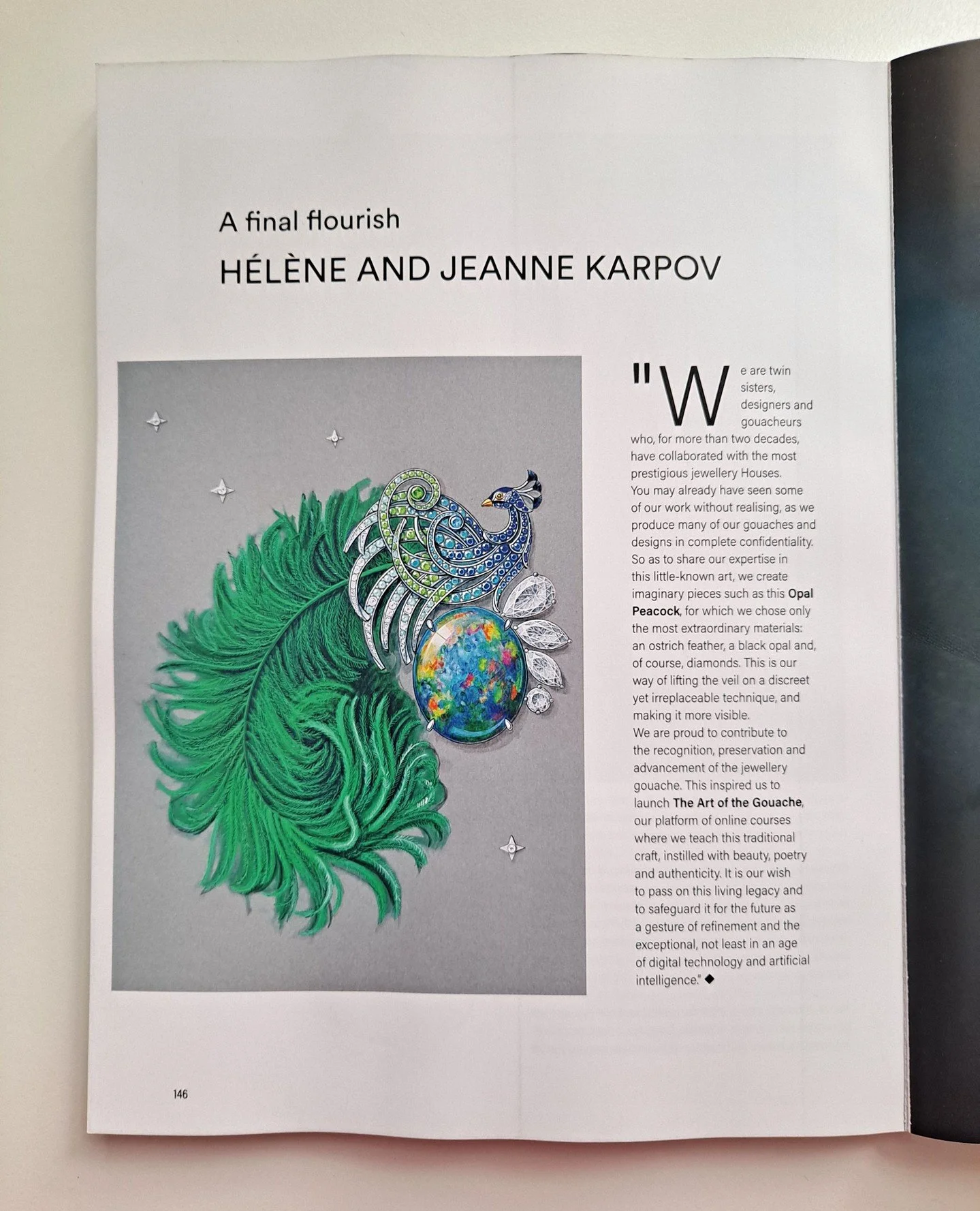 🎨 A beautiful spotlight ⁠
⁠
We&rsquo;re honored to see our work and our mission to preserve the art of jewellery gouach&eacute; featured in Jewellery Europa Star magazine. 💎⁠
⁠
Our heartfelt thanks to @IsabelleCerboneschi for this wonderful article