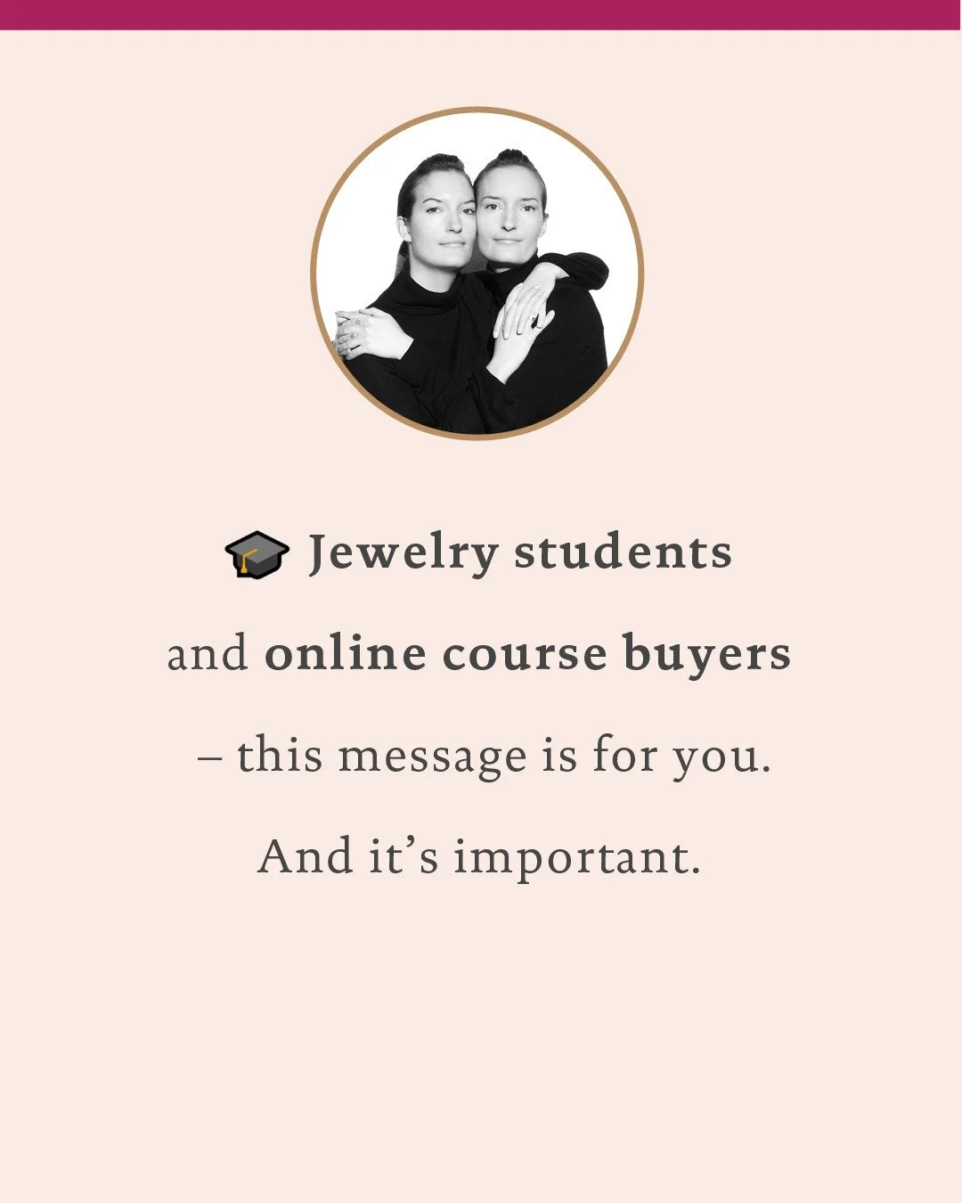🎓 Comment with THE NAME OF YOUR SCHOOL + COUNTRY if you are a jewelry student or a school representative looking to benefit from our expertise under privileged conditions.⁠
⁠
💎 We are currently developing tailor-made partnerships with jewelry schoo