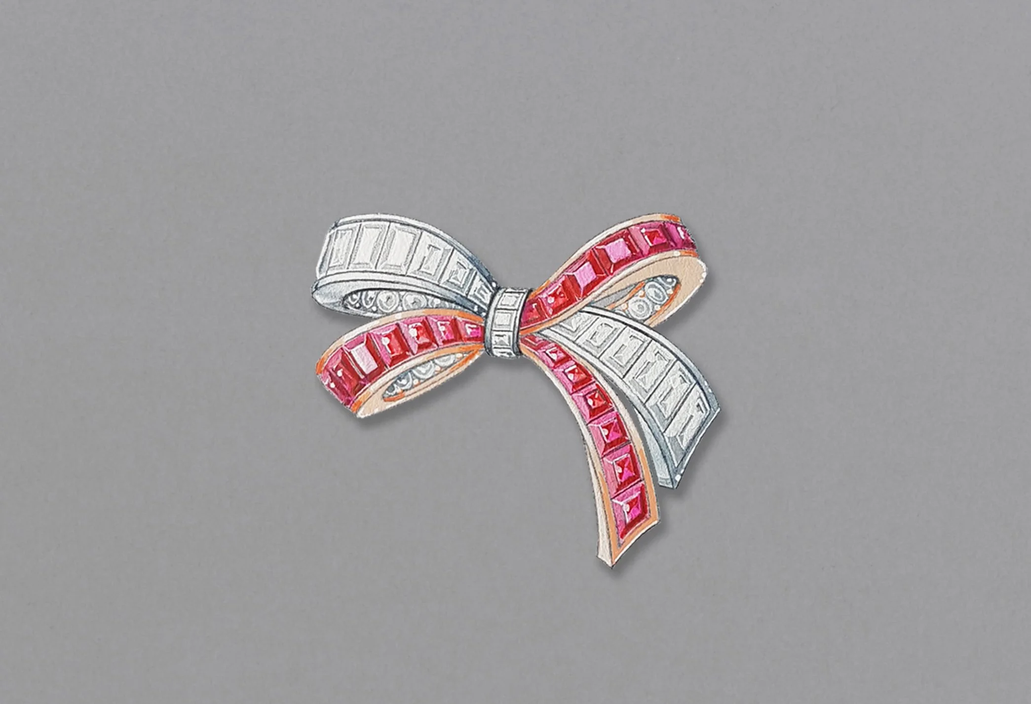 Jewelry gouache : calibrated and baguettes / Dessin de bijoux : calibrés et baguettes