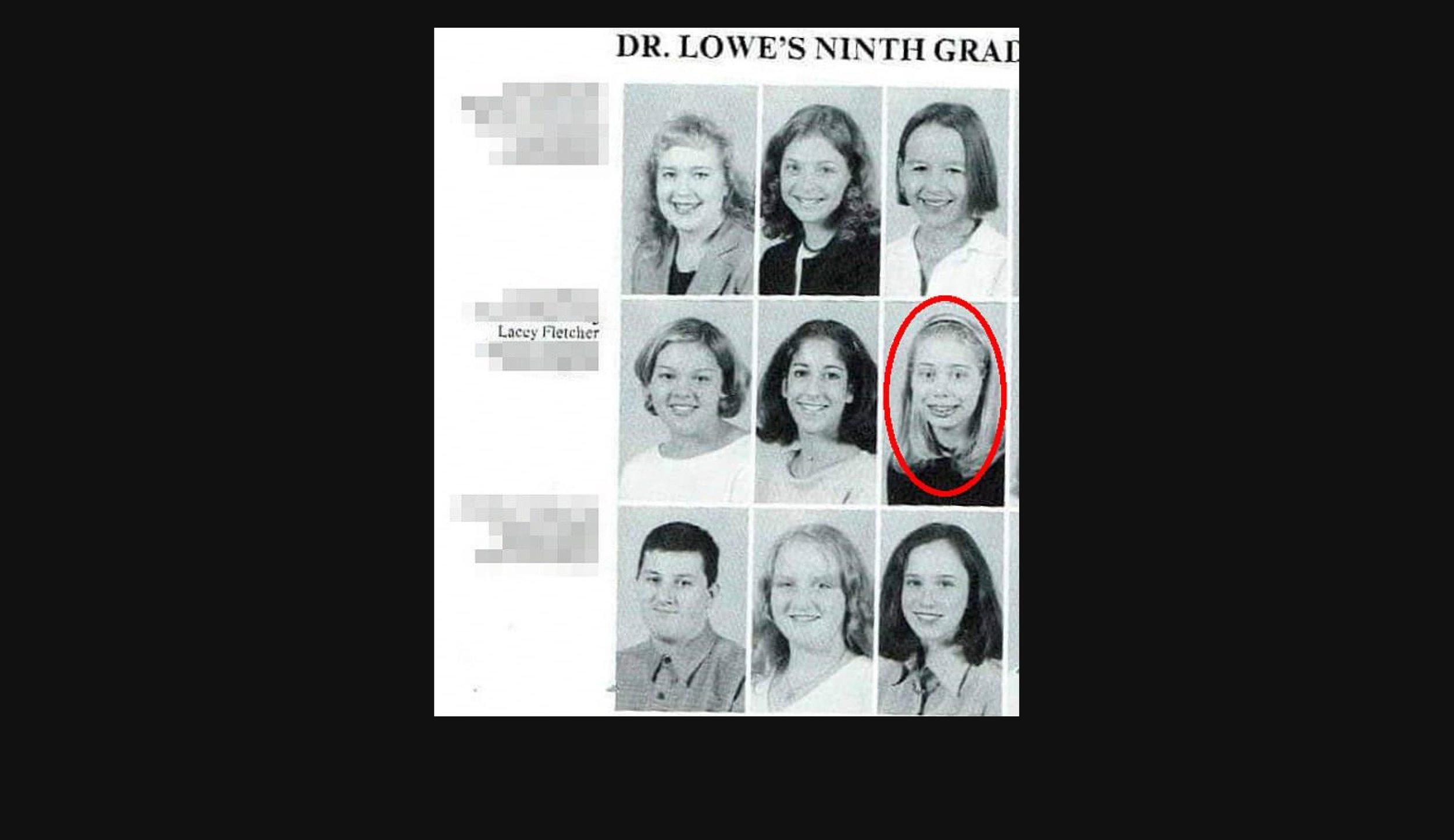  Lacey in Ninth Grade approx. 2002 