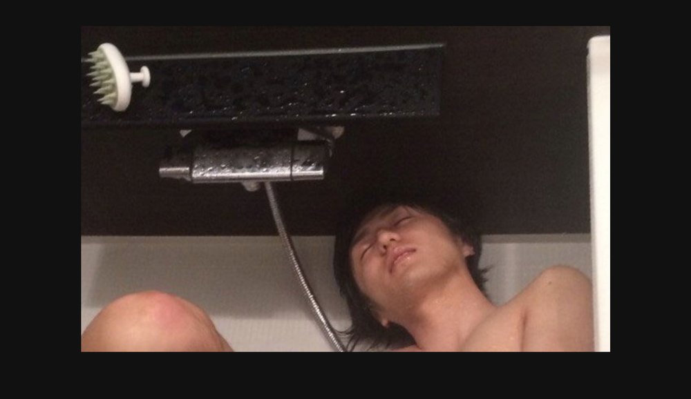  Takahiro in his bathtub, kind of a chilling photo after knowing he did his dissections in a bathtub 
