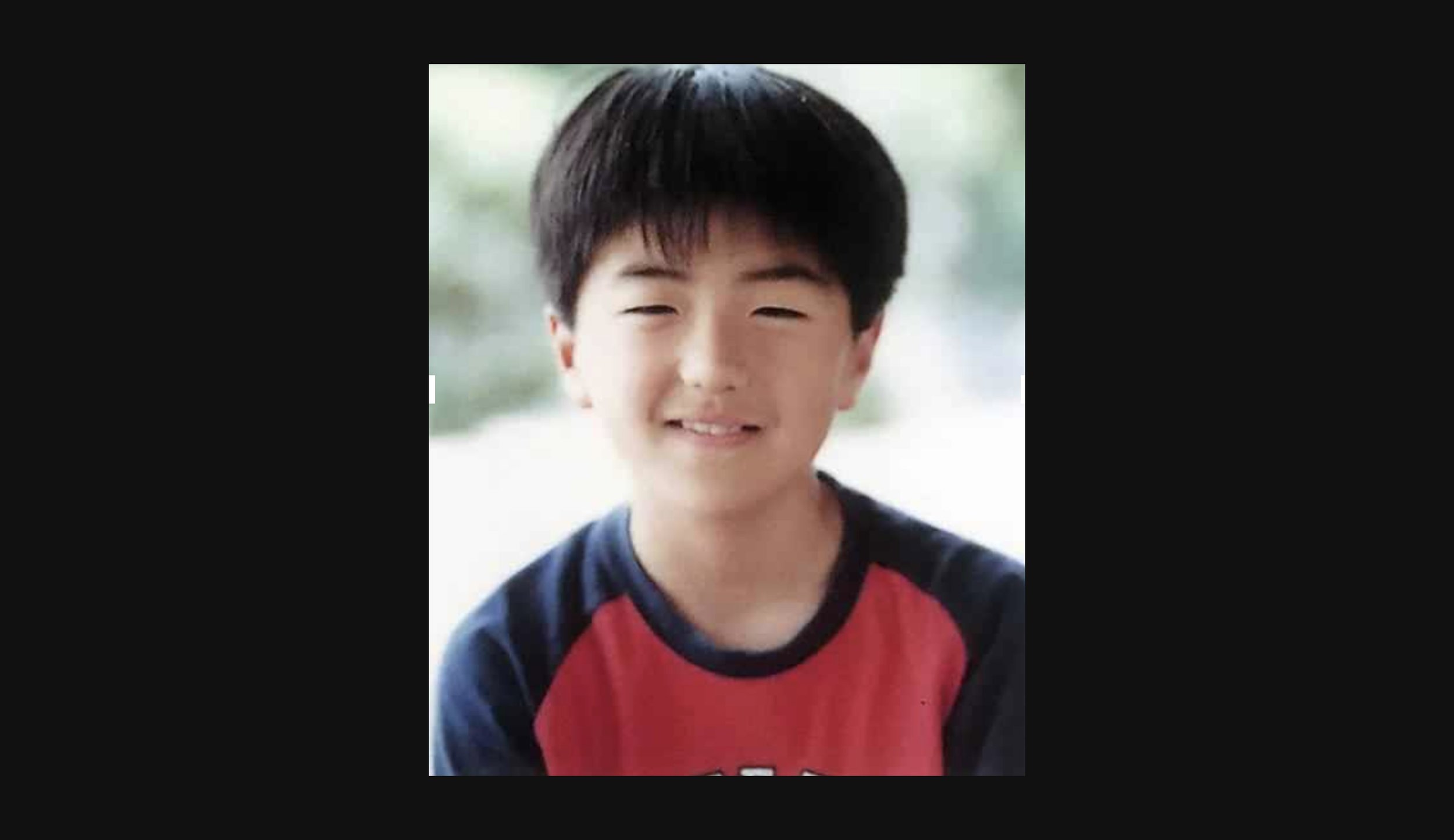  Photo of Takahiro as a child 