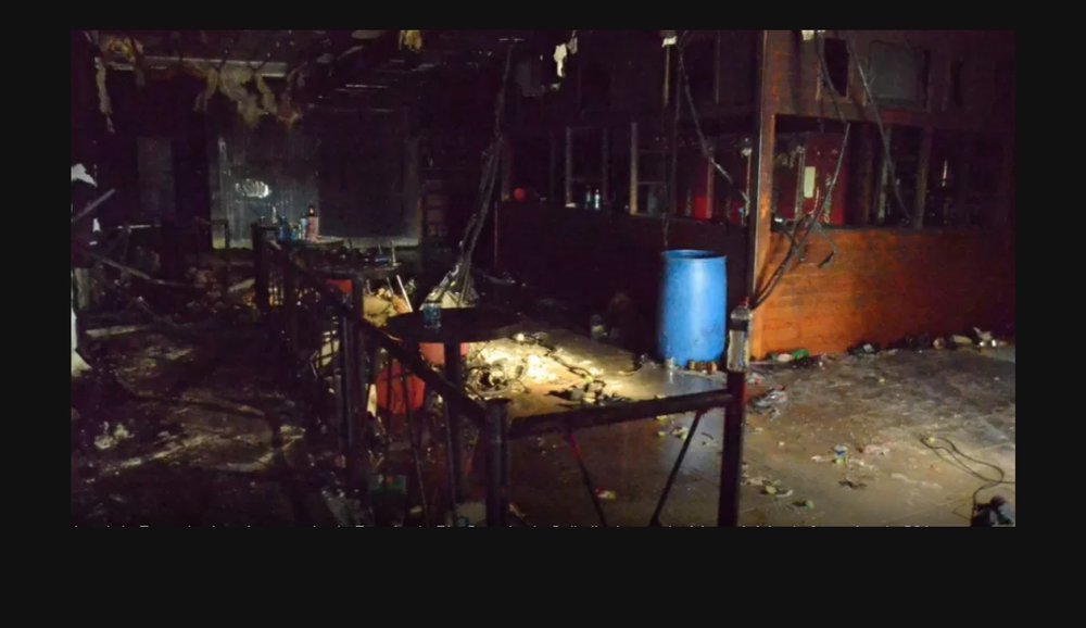  Inside of the club after the fire 