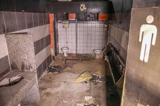  Bathroom where more than 100 bodies were found 