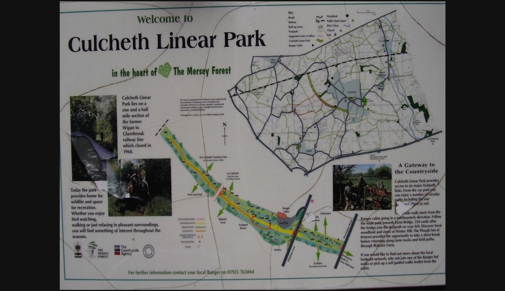 Map of Culcheth Linear Park 