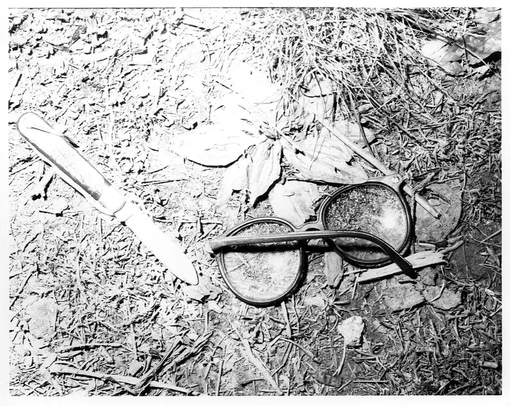  Police located Alice Sebold's glasses and a knife near the location where she was raped hours before in Thornden Park in 1981.&nbsp;   Photo provided by Onondaga County DA's Office&nbsp;  