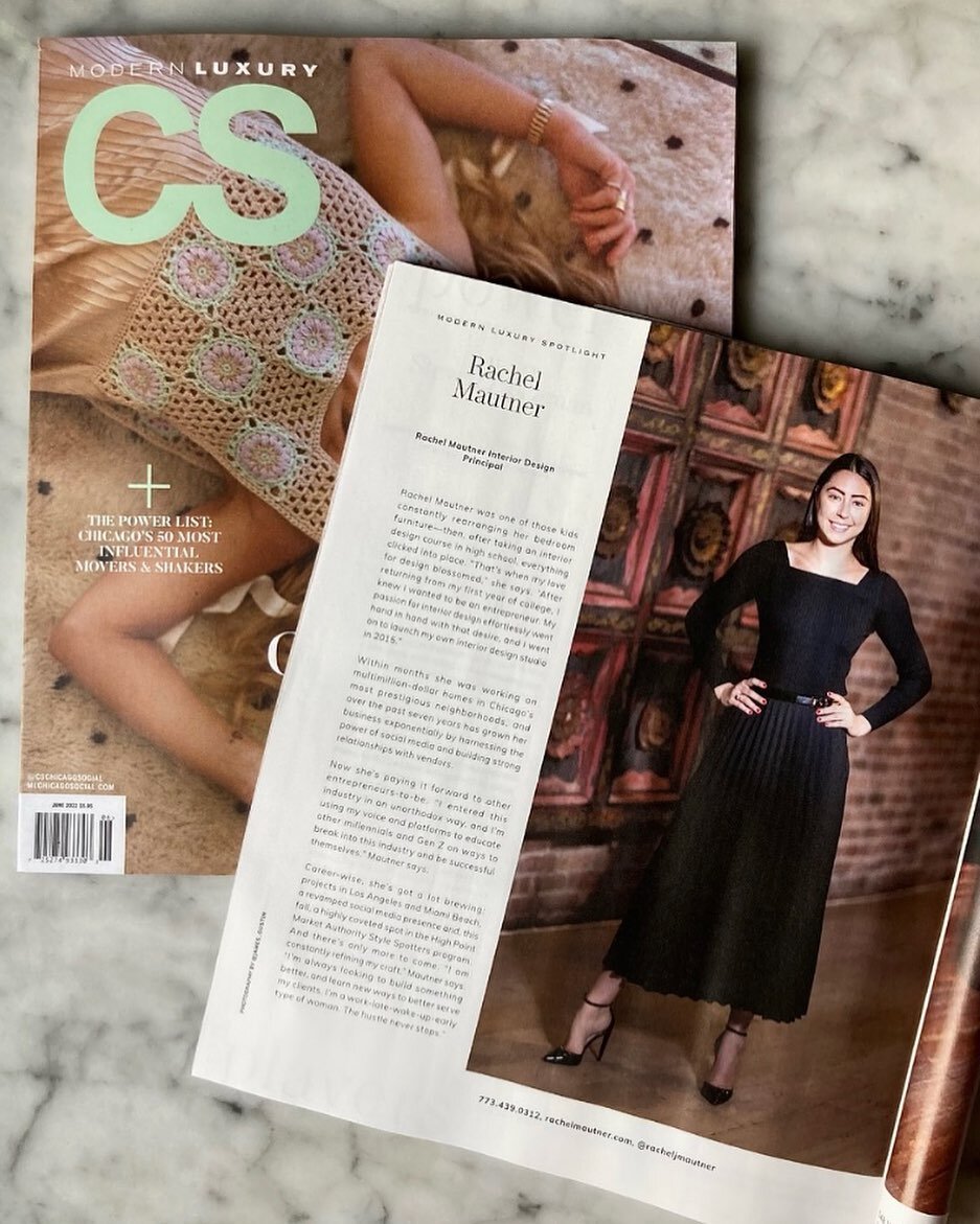 Chicago, head to your nearest newsstand to catch RMID and other industry leaders, featured in the June 2022 issue of CS Modern Luxury (@modernluxury) as apart of their &ldquo;Power Players&rdquo; series!! 😎

As always, thank you to the Modern Luxury