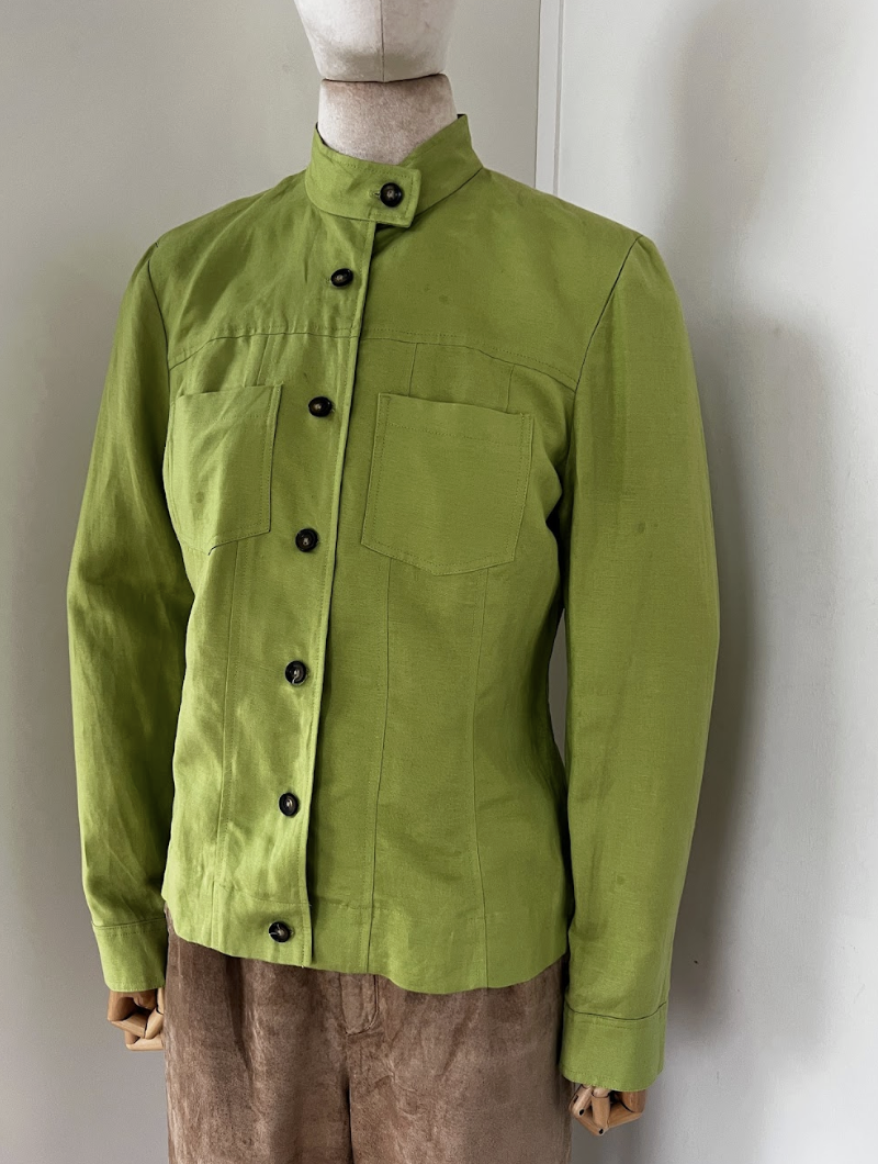 Lime Boxy Jacket
